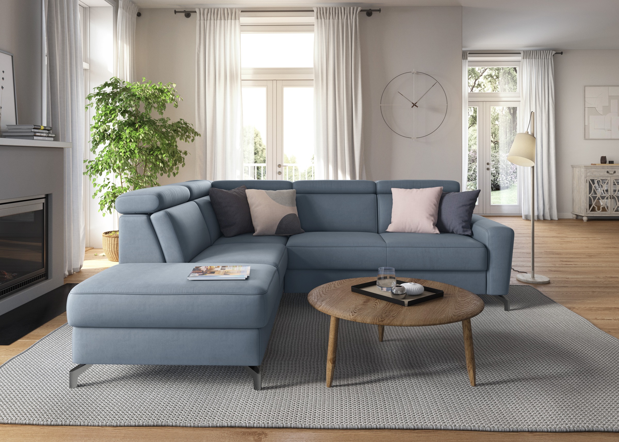 sit&more Ecksofa »Scarlett L-Form«, inklusive Kopfteilverstellung, wahlweis günstig online kaufen