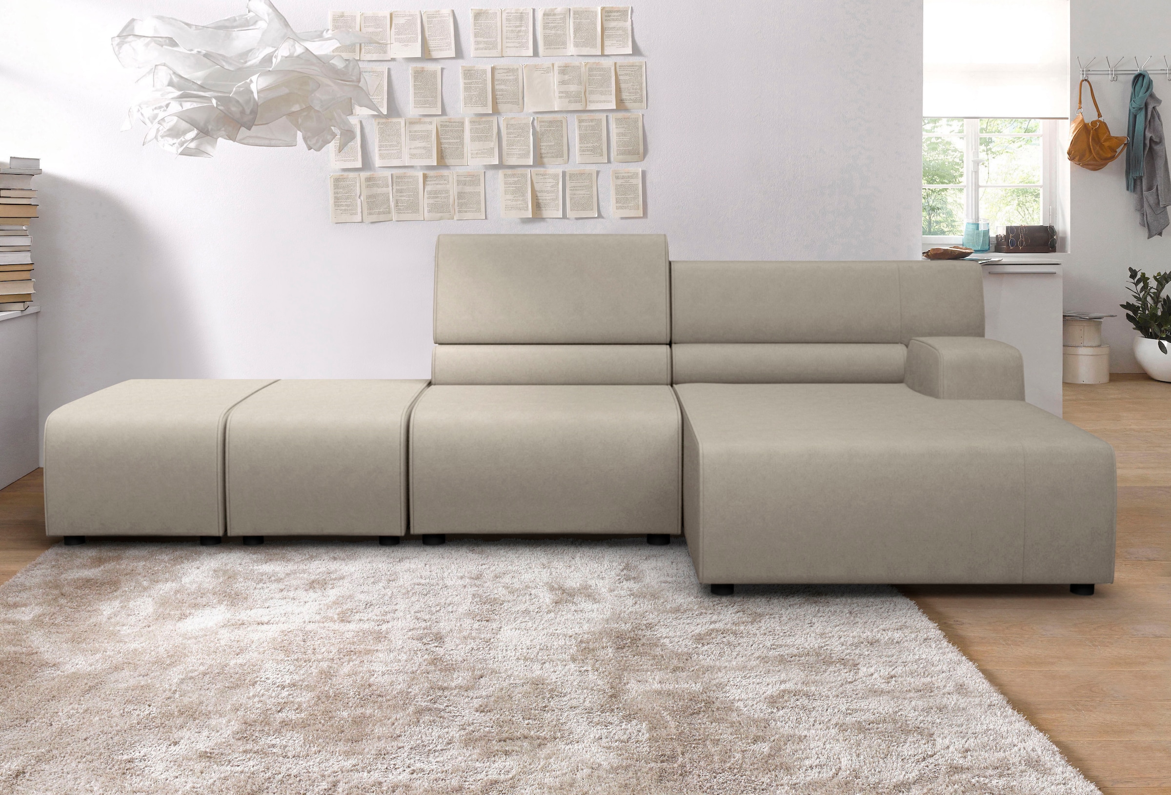 Egoitaliano Ecksofa »Babouche, Designsofa mit außergewöhnlichem Sitzkomfort günstig online kaufen