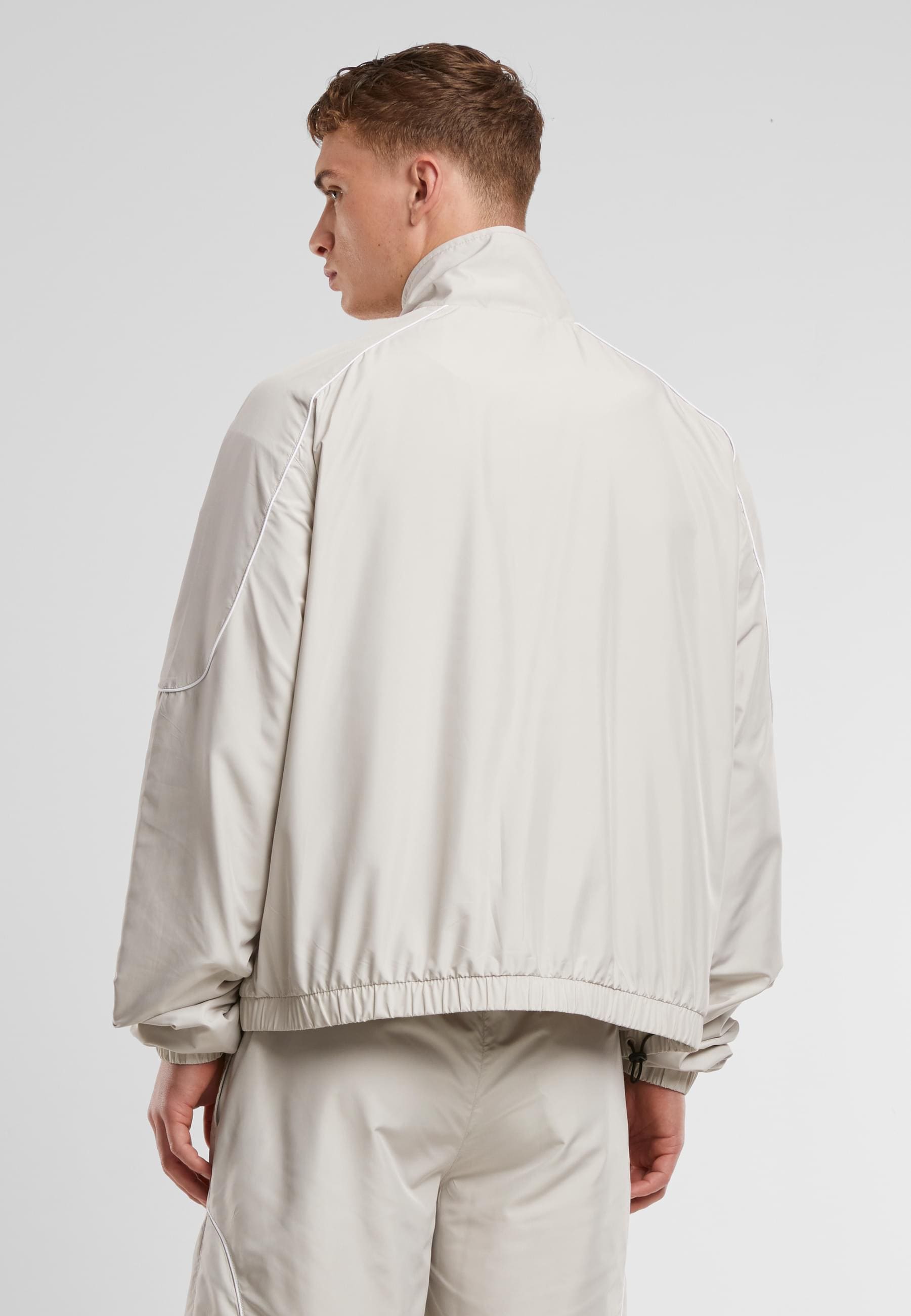 URBAN CLASSICS Trainingsjacke »Urban Classics Piped Panel Trackjacket« 1 Stk. tlg. ohne Kapuze