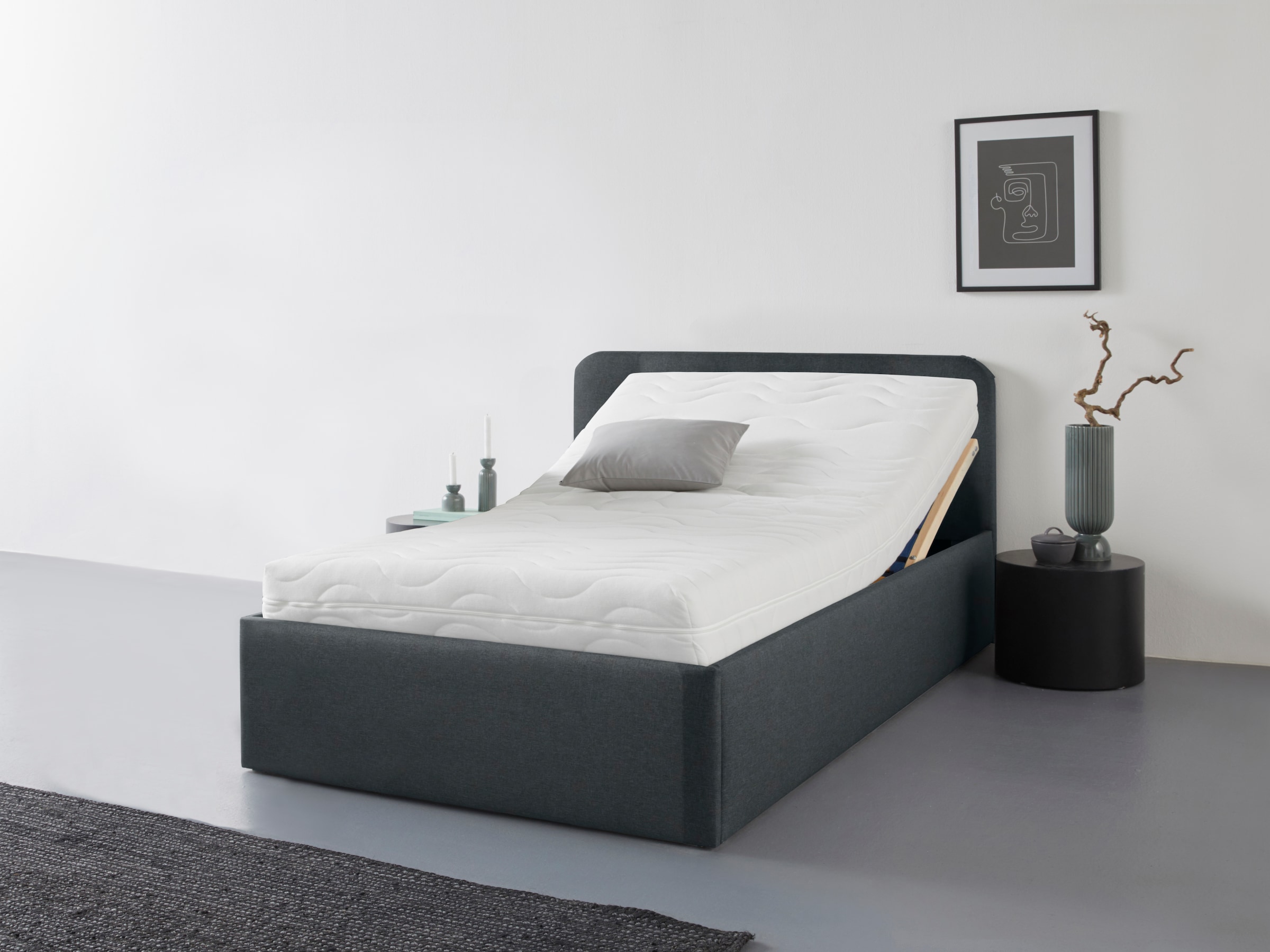 Westfalia Schlafkomfort Polsterbett "Rostock" auch mit Stauraum und Kopftei günstig online kaufen