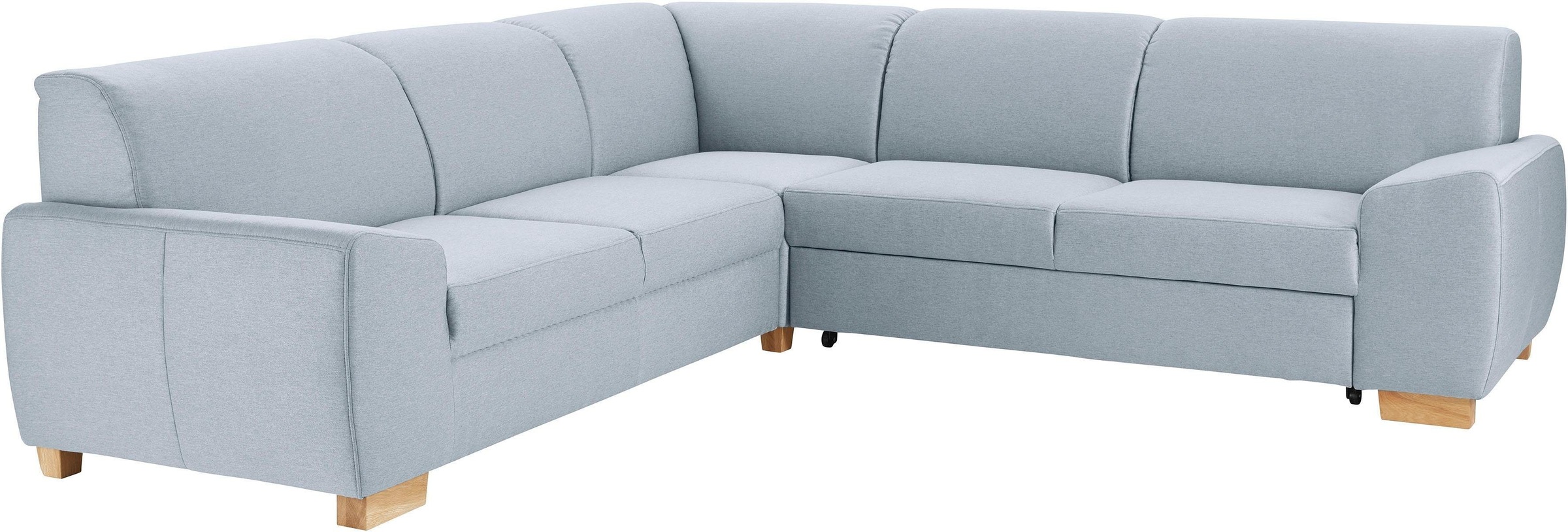 DOMO collection Ecksofa »Incanto kubische Formensprache, komfortabel, flache Armlehnen, L-Form«, wahlweise mit Bettfunktion