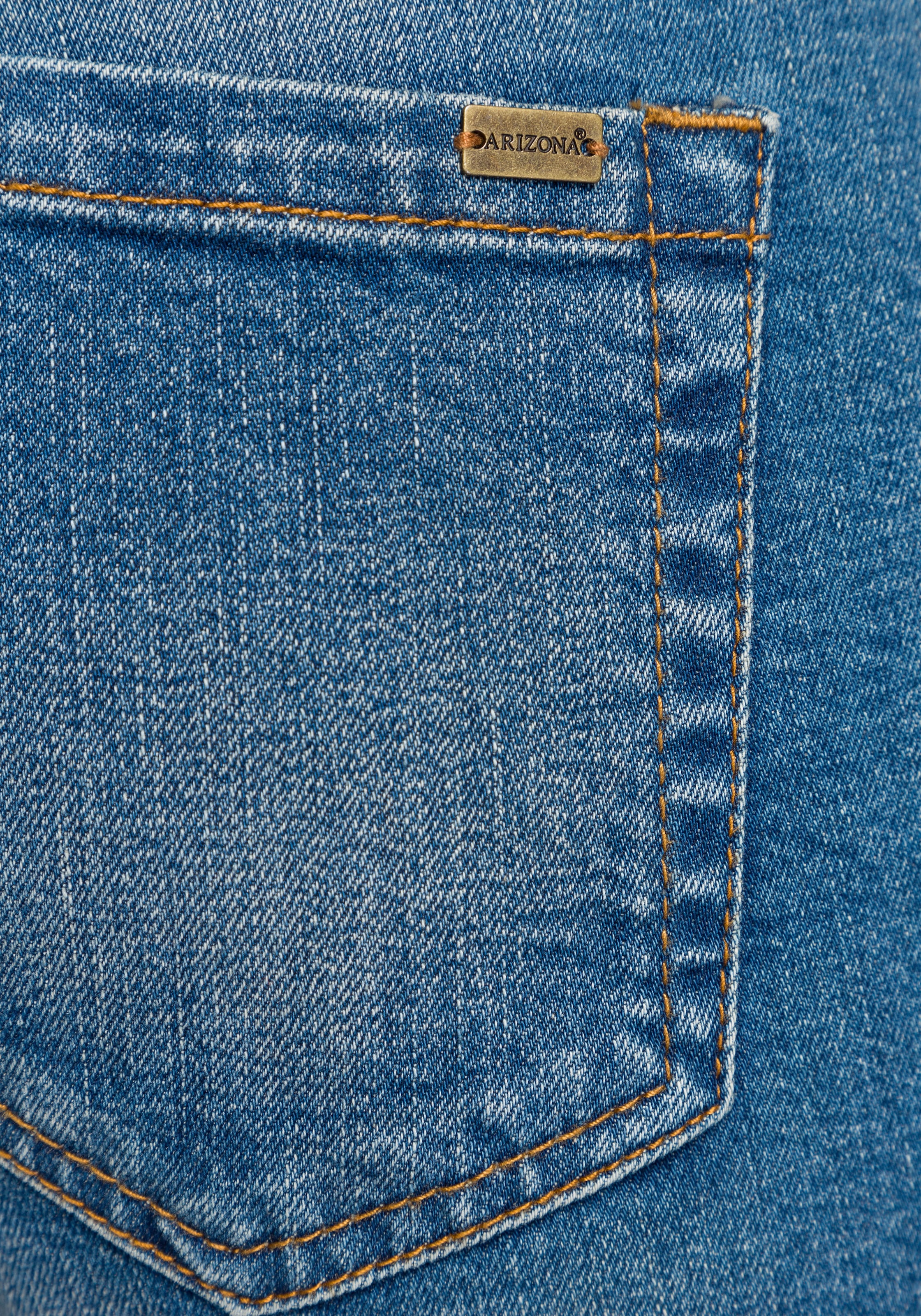 Arizona Bootcut-Jeans »Svenja - Bund mit seitlichem Gummizugeinsatz«, High Waist