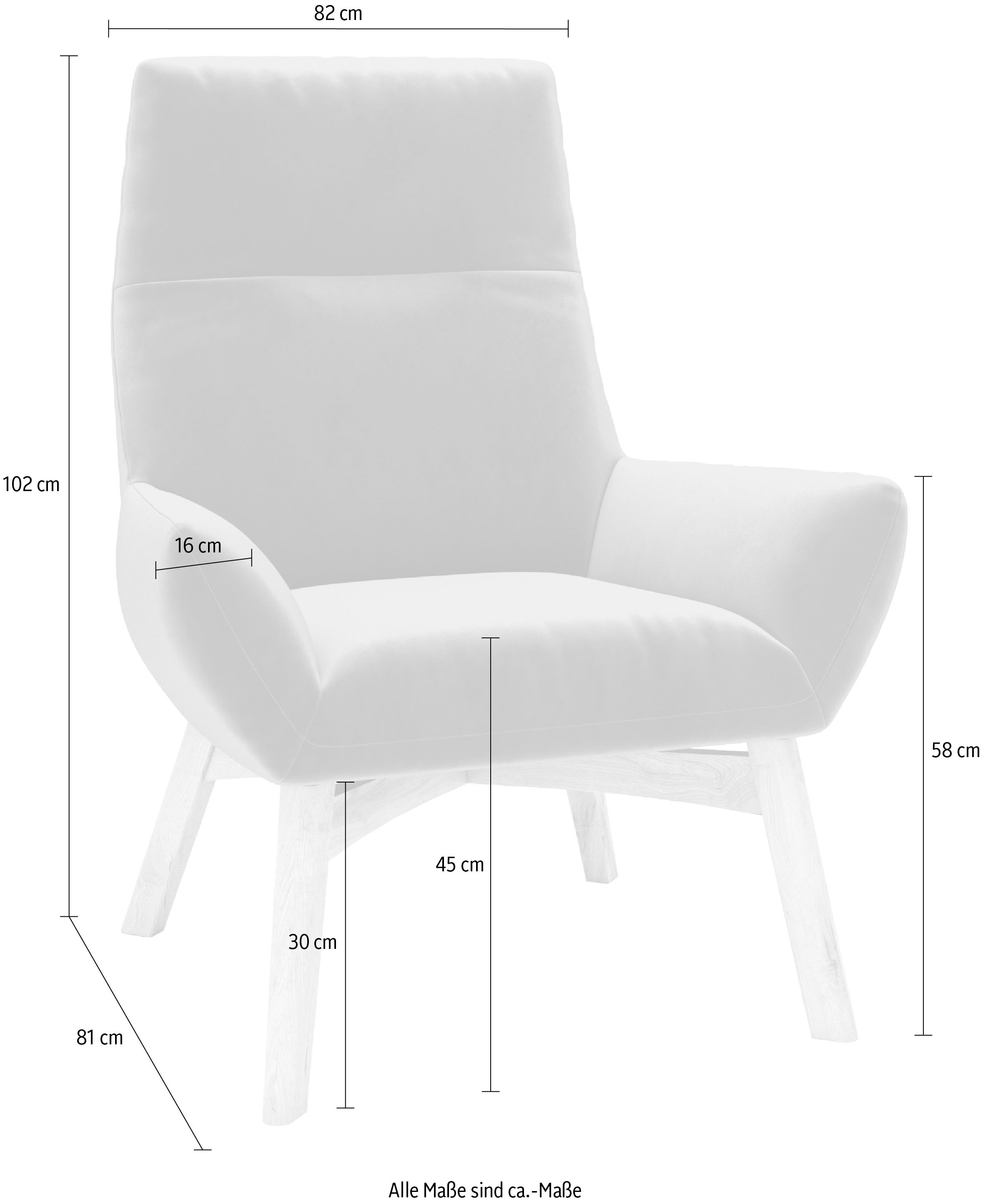 Places of Style Sessel »Basic Relaxsessel«, Extra hohe Rückenlehne