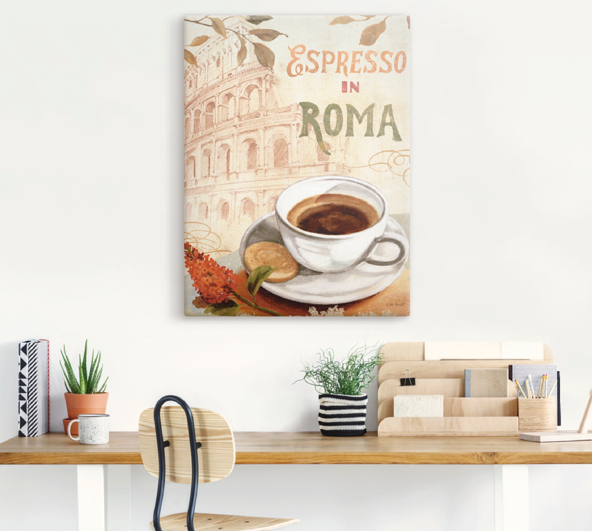 Artland Wandbild »Kaffee in Europa III«, Getränke, (1 St.), als Leinwandbild, Wandaufkleber in verschied. Größen