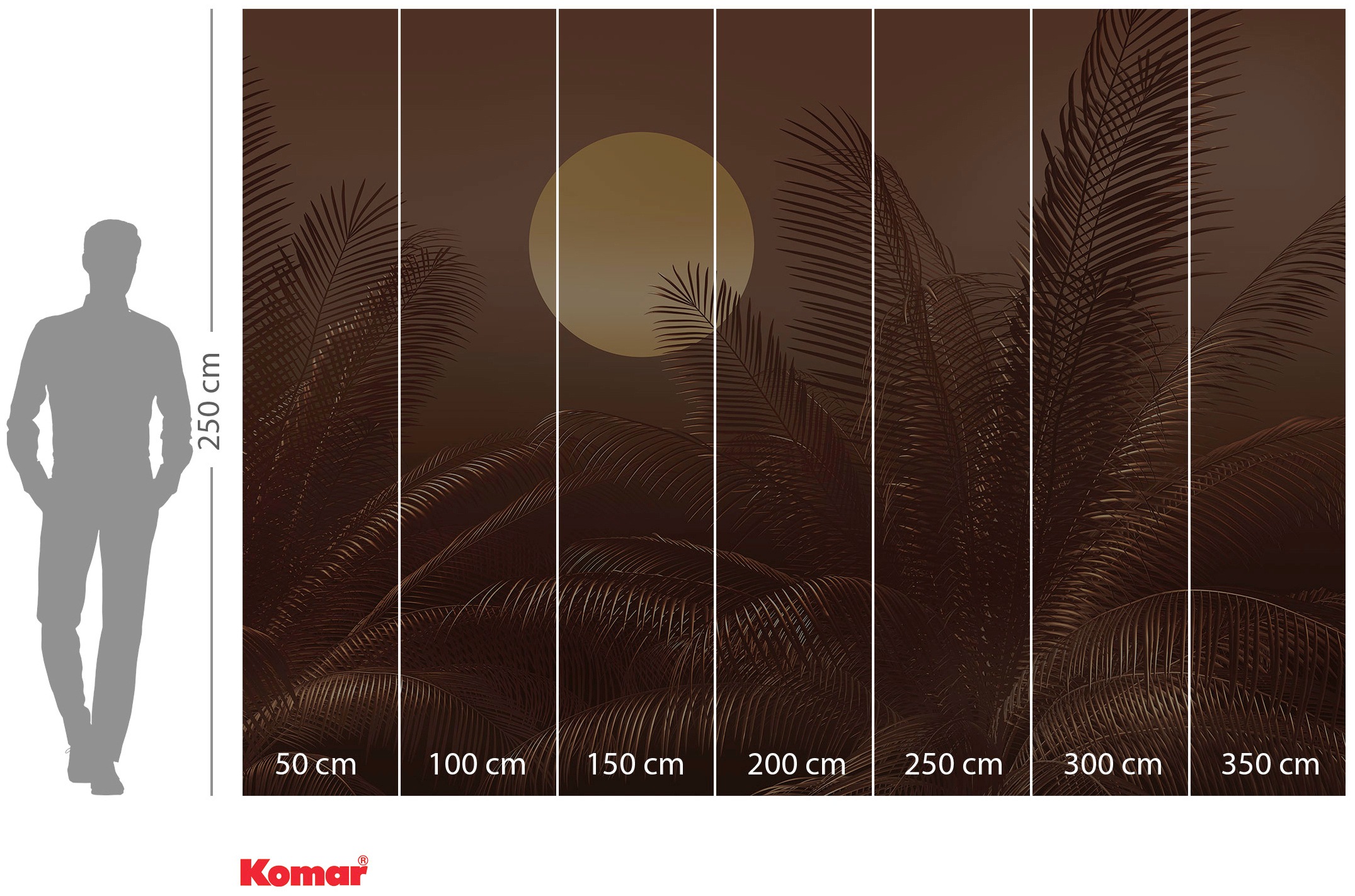 Komar Vliestapete »Digitaldruck Vlies - Calypso - Größe 350 x 250 cm«, bedruckt, Wohnzimmer, Schlafzimmer