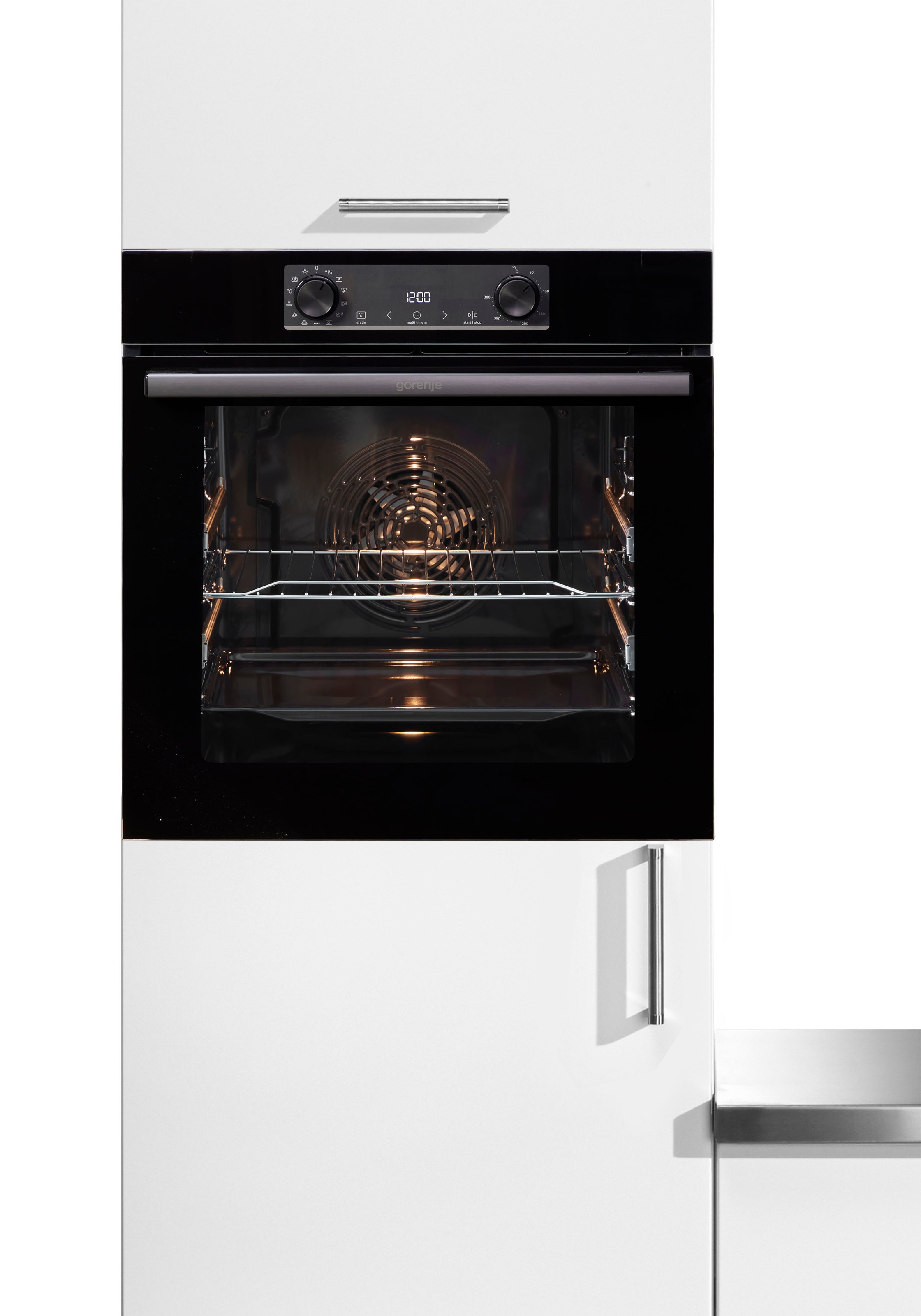 GORENJE Einbaubackofen »BOS6737E09BGOT«, mit 2-fach-Teleskopauszug, Aqua-Re günstig online kaufen