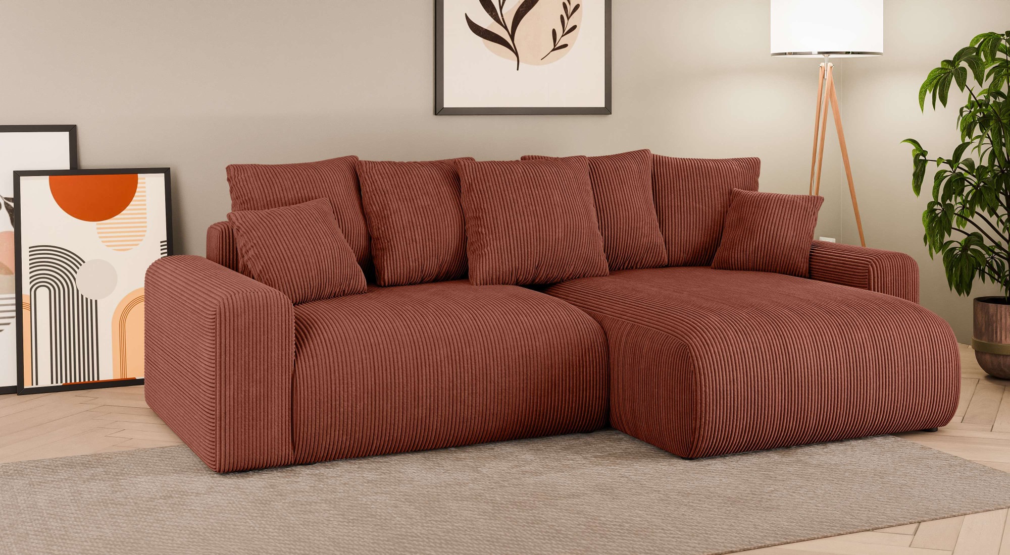 Home affaire Ecksofa »LAKESIDE klein mit Bettfunktion und Bettkasten, B/T/H günstig online kaufen