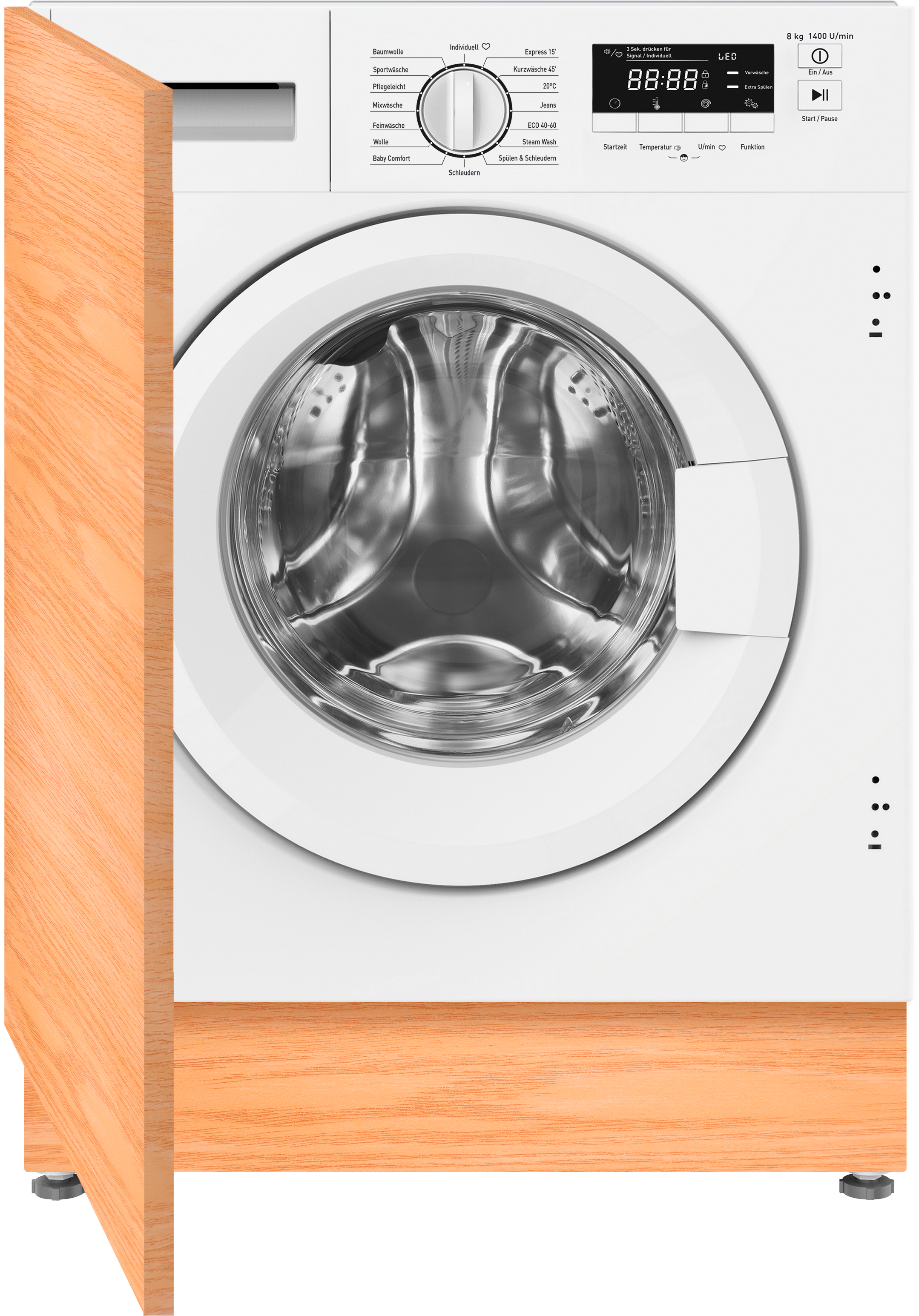 Einbauwaschmaschine »EWA 34660 W« 8 kg 1400 U/min weiß Einbauwaschmaschine