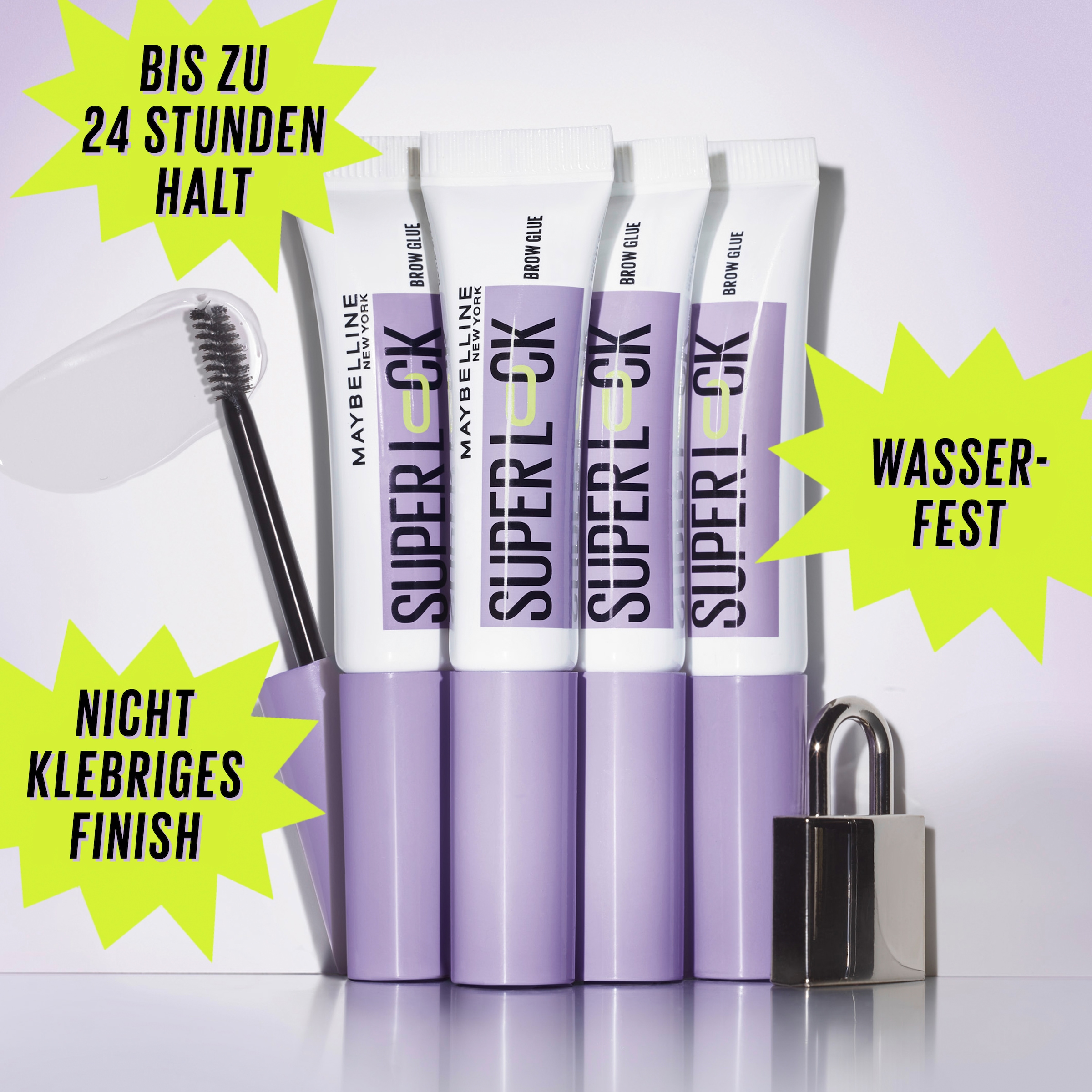 MAYBELLINE NEW YORK Augenbrauenpflege »Maybelline New York Super Lock Brow Glue« fixiert, definiert, formt, setzt Highlights, wischfest