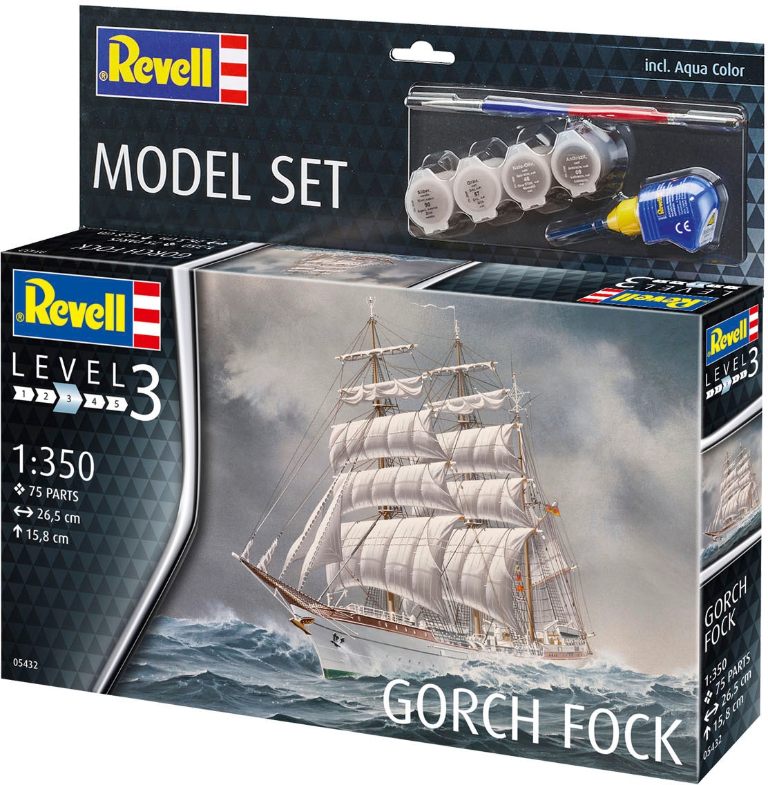 Revell® Modellbausatz »Segelschiff Gorch Fock«, 1:350