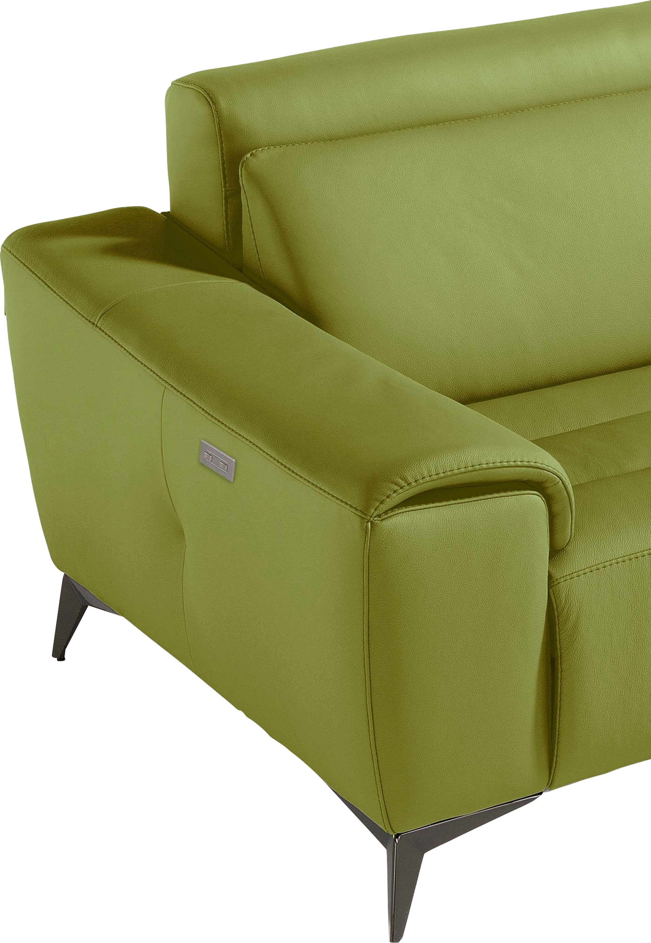 Egoitaliano 2,5-Sitzer »Suzette, Designsofa mit elektrischen Komfortfunktionen, edel & bequem« inkl. 2 elektronischer Relaxfunktionen, Rücken- und Fußteilfunktion