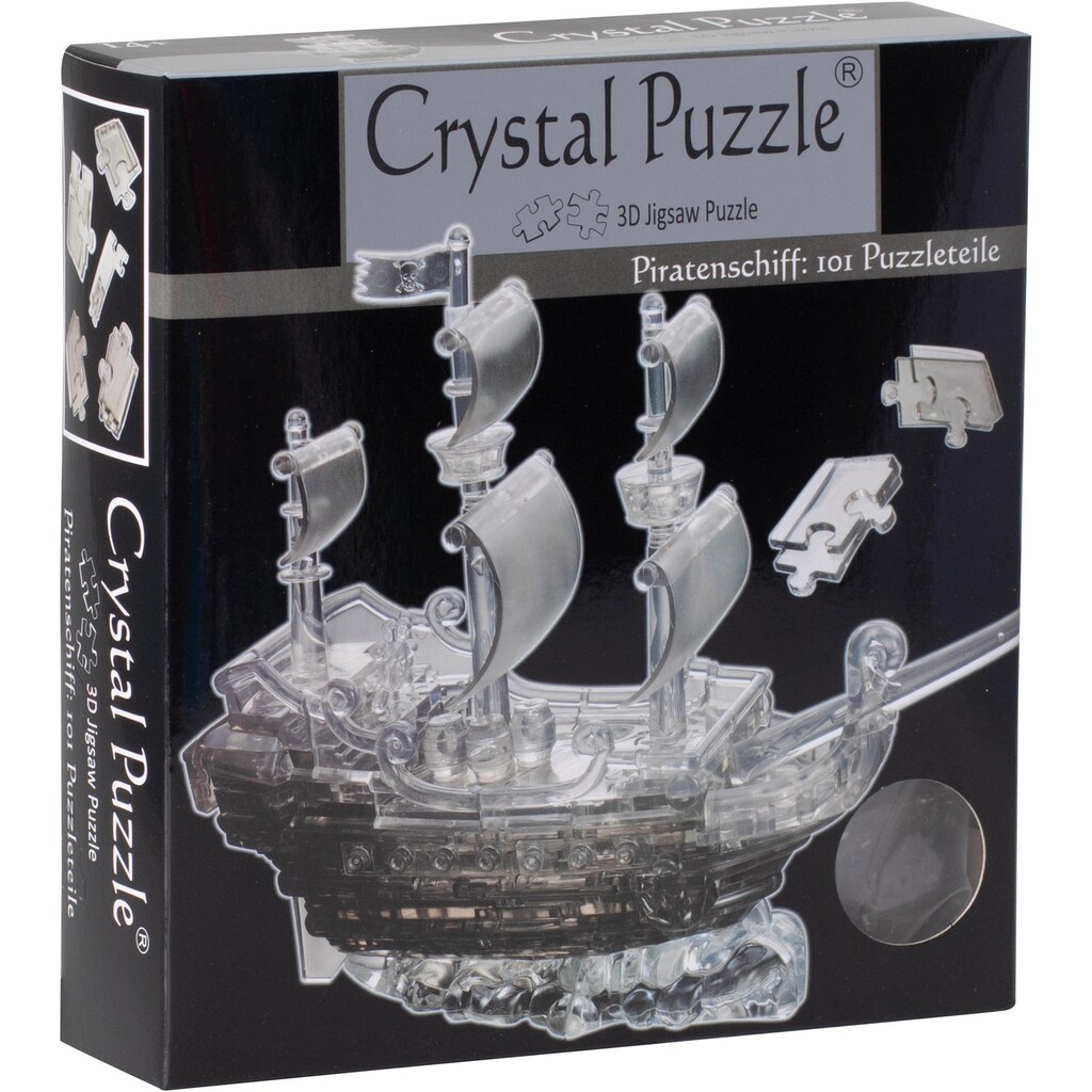 HCM KINZEL 3D-Puzzle »Crystal Puzzle, Piratenschiff transparent«