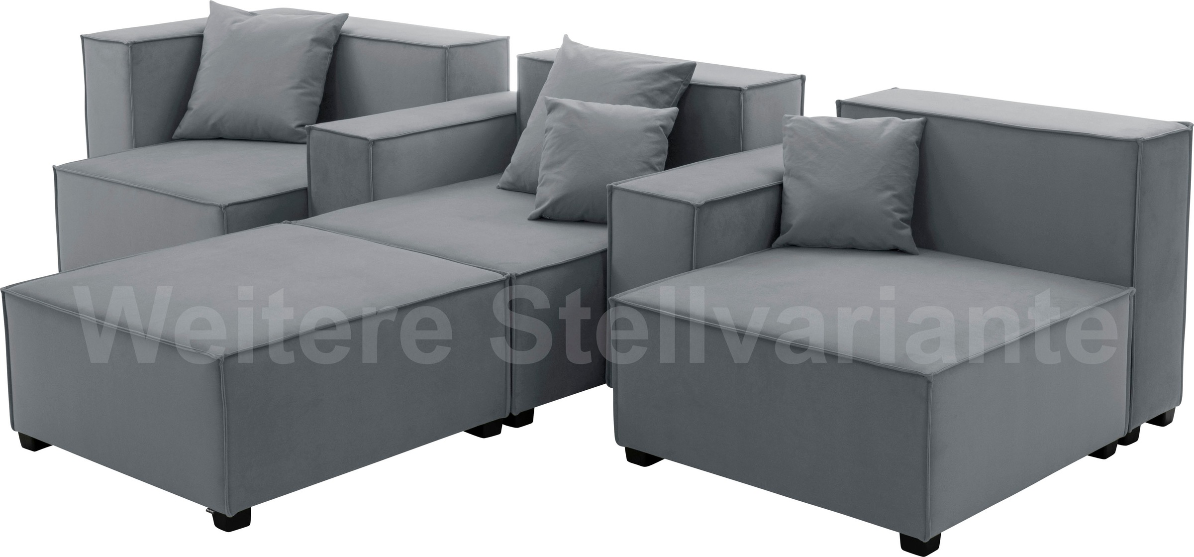 Max Winzer® Wohnlandschaft »MOVE«, (Set), Sofa-Set 04 aus 10 Sitzelementen, inklusive 4 Zierkissen, kombinierbar
