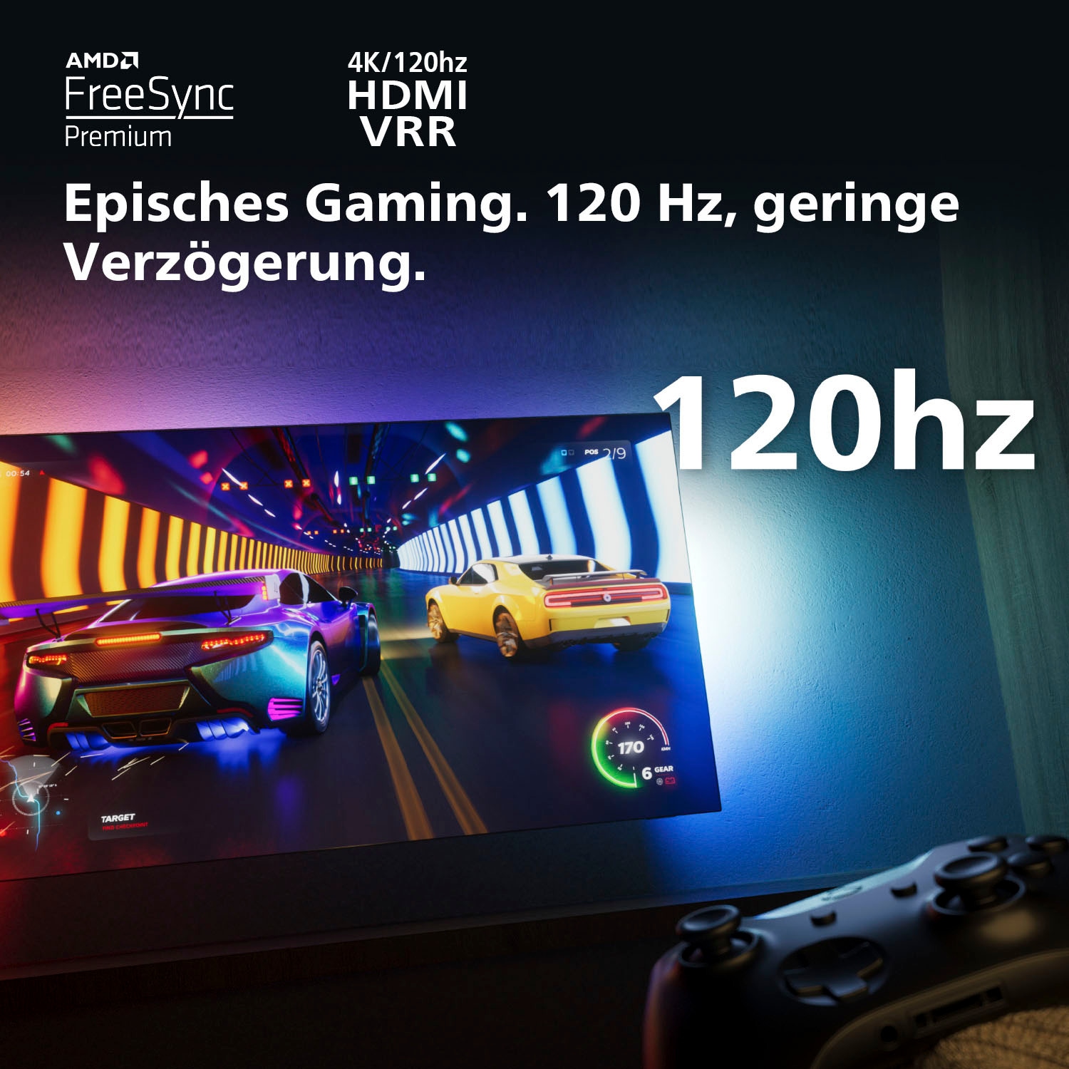 Philips Mini-LED-Fernseher »75PML9008/12«, 4K Ultra HD, Smart-TV