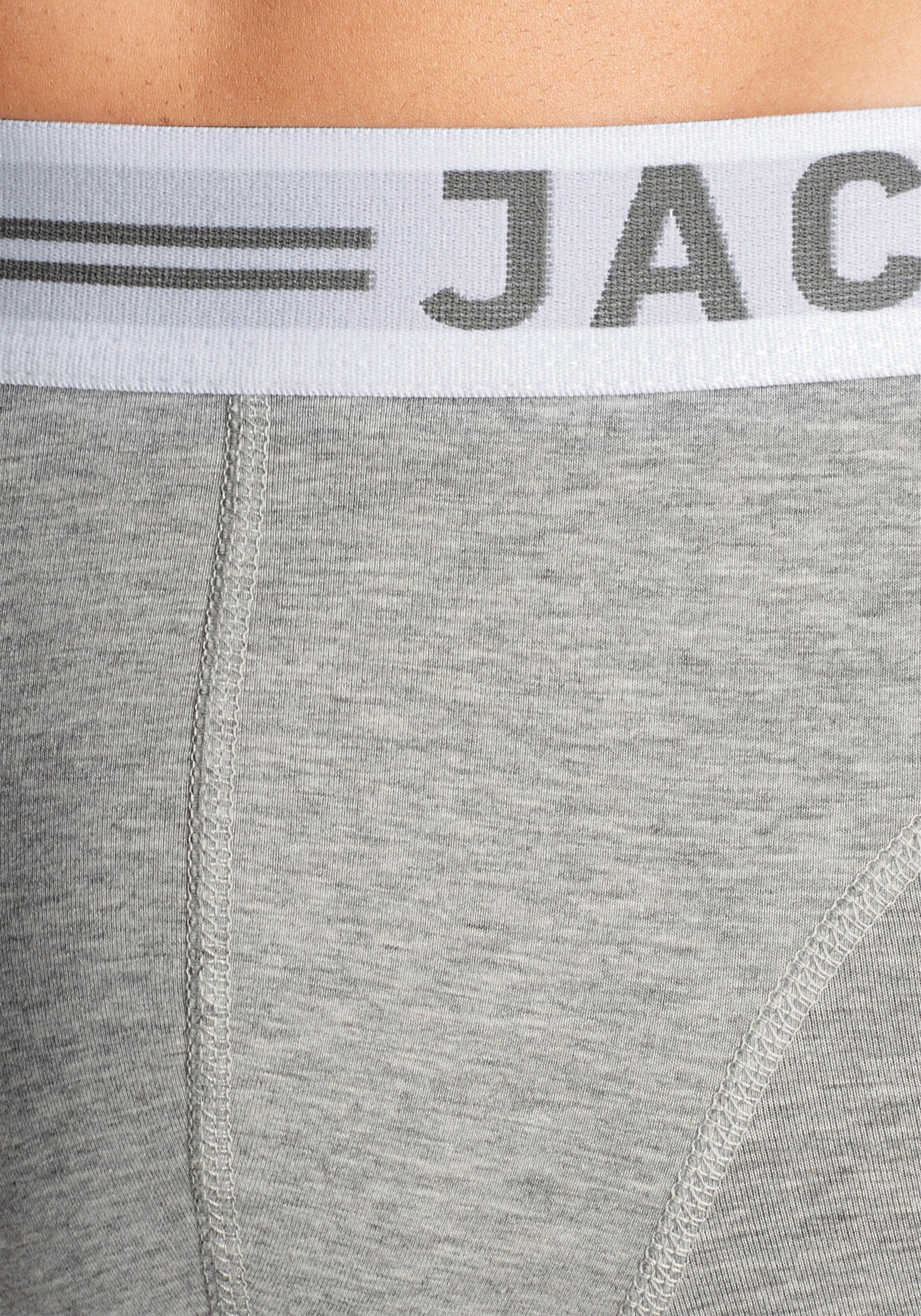 Jack & Jones Boxer »Sense Trunks« Packung, 3er-Pack, 3 Stk. Baumwollmischung, elastisches Bündchen