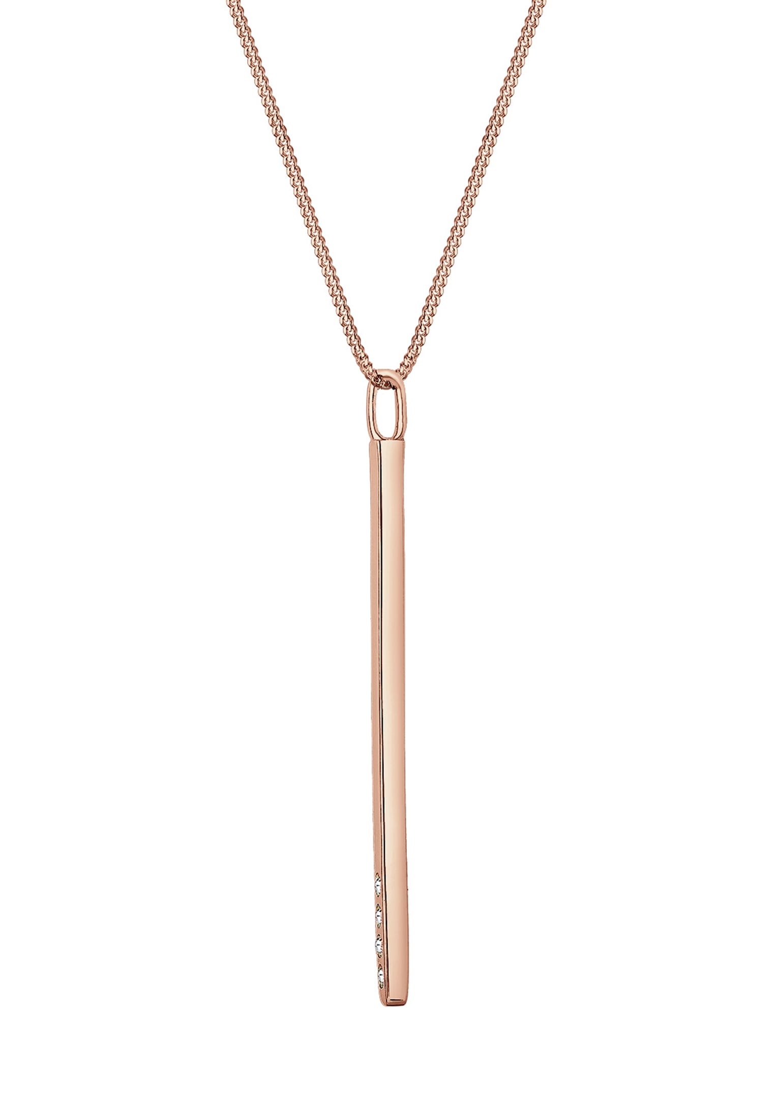 Elli Collierkettchen »Y-Kette Weiß 925 Sterling Silber, mit Kristallen von Swarovski®«