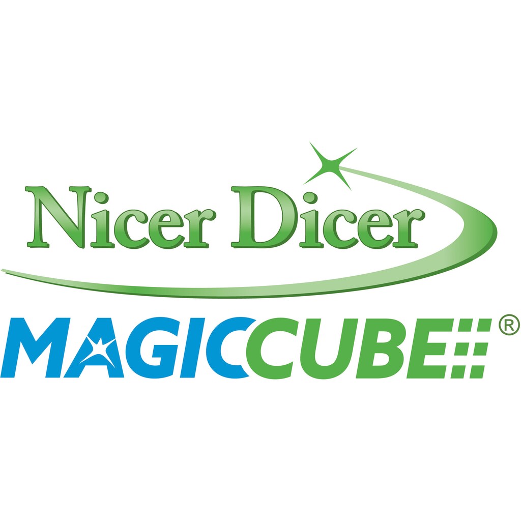 Genius Zerkleinerer »Nicer Dicer Magic Cube«, 12-tlg. inkl. Julietti Spiralschneider, 1200 ml Auffangbehälter