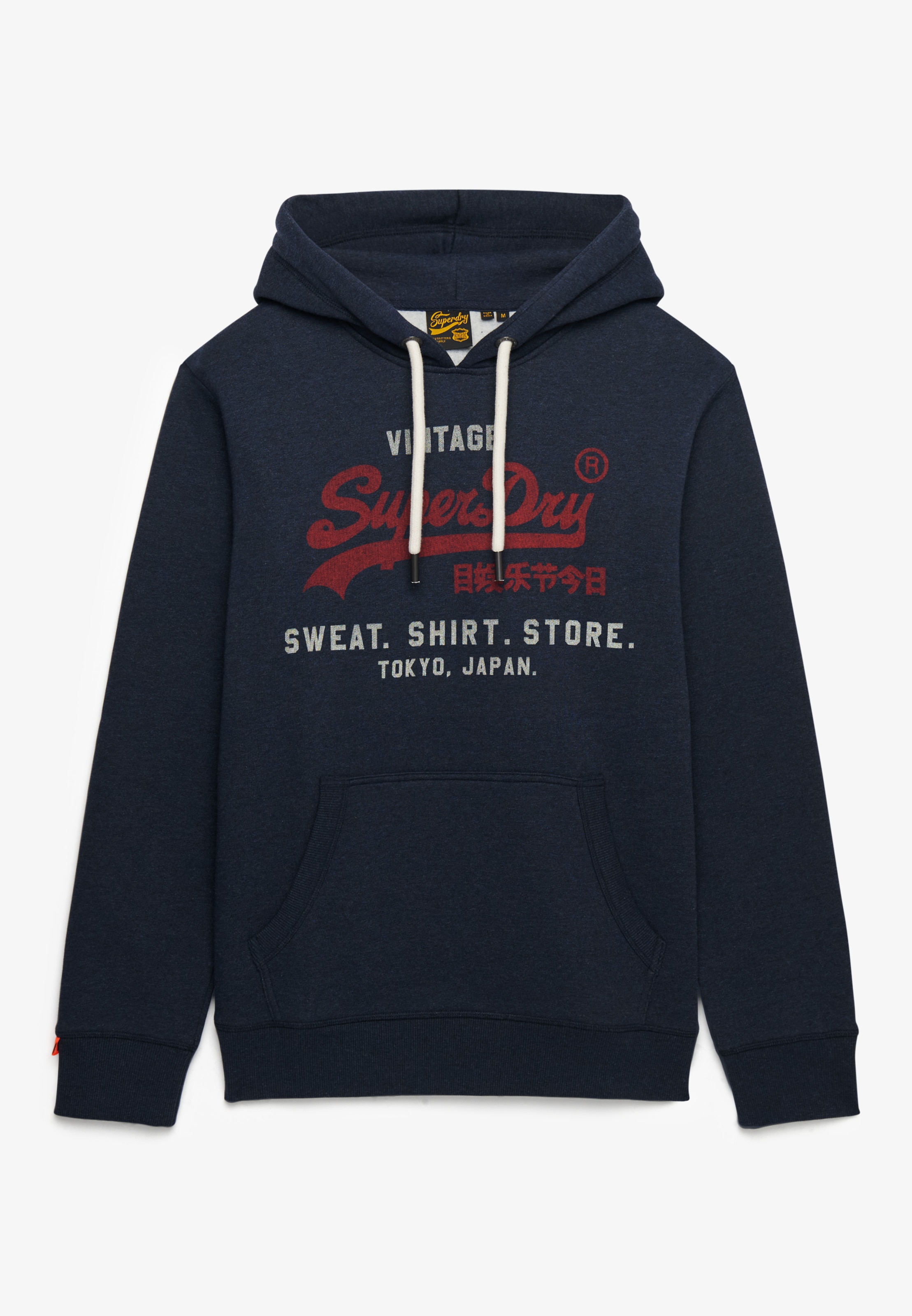 Superdry Kapuzensweatshirt »SD-VL HERITAGE RELAXED HOOD«, aus Baumwollmischung, Relaxed Fit, mit Rippbündchen am Rumpfabschluss
