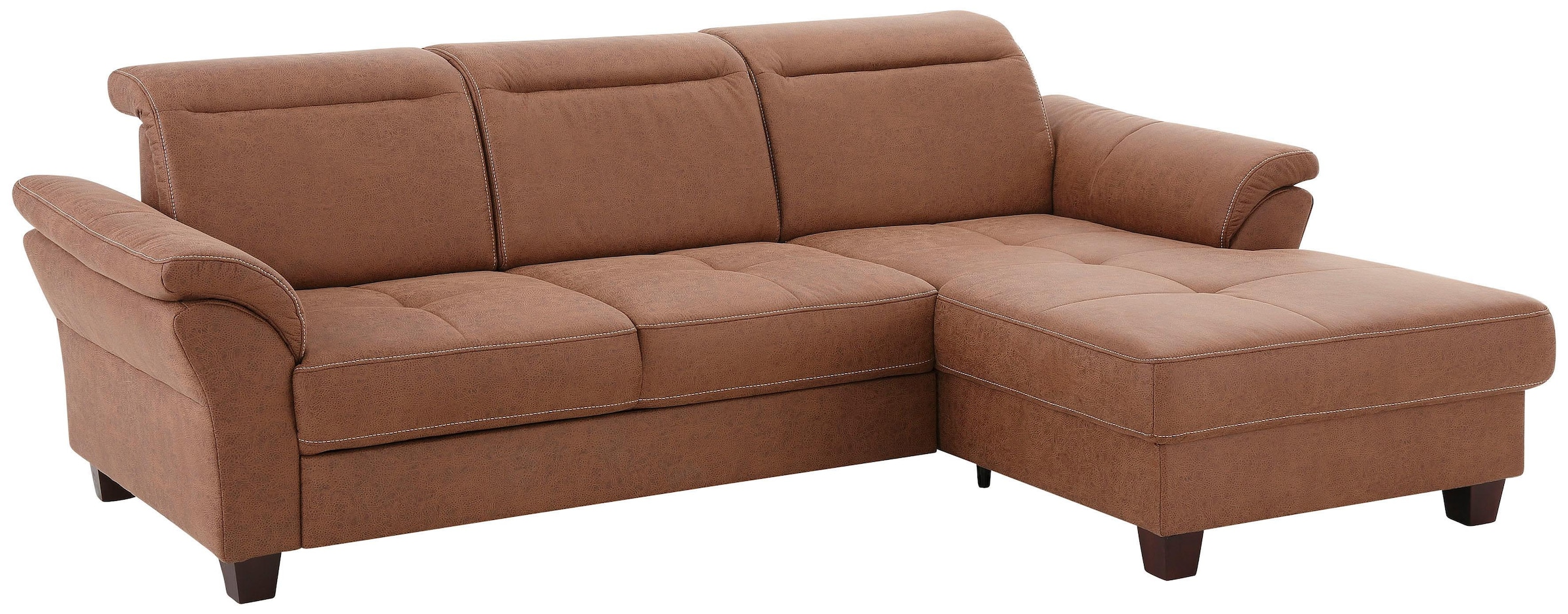 Home affaire Ecksofa »Solvei L-Form« mit Recamierenabschluß und Sitztiefenv günstig online kaufen