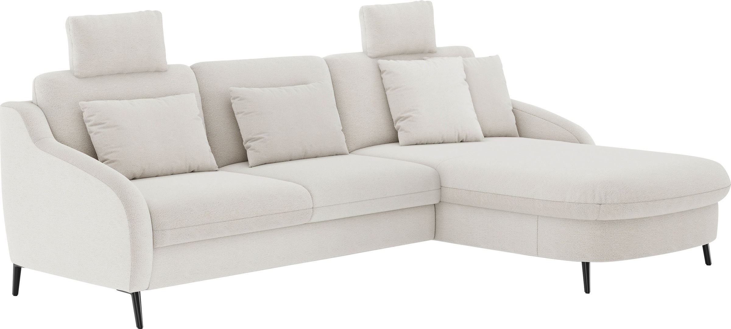 sit&more Ecksofa »Soul L-Form«, wahlweise mit Bettfunktion und Bettkasten oder Schubkasten