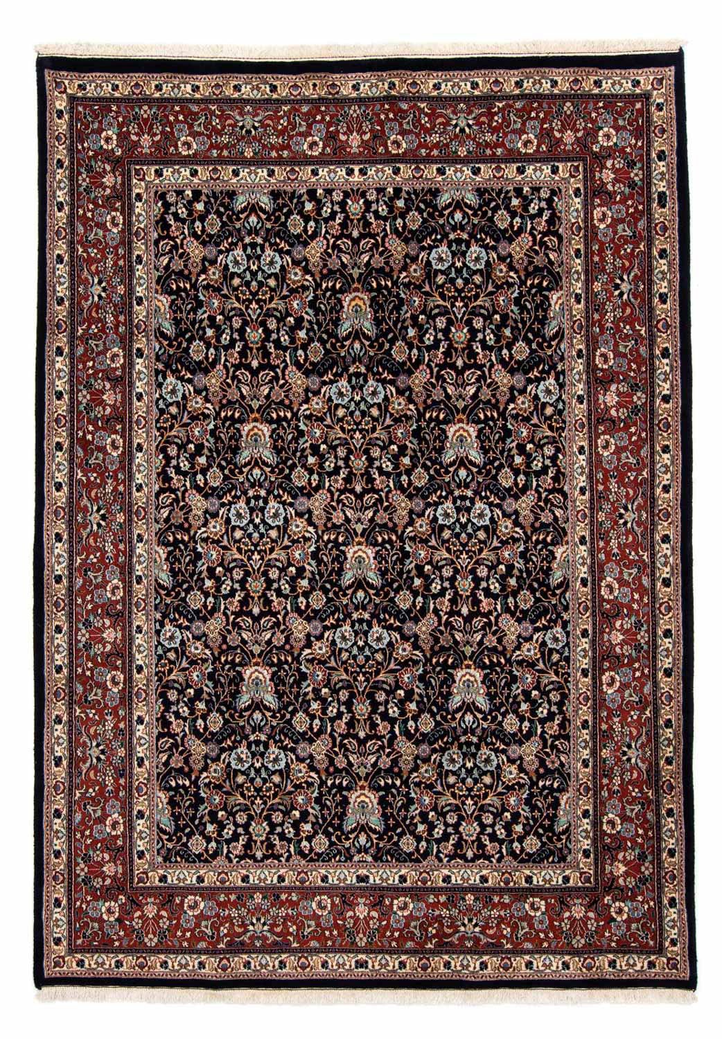 morgenland Wollteppich »Moud Blumenmuster Blu scuro 274 x 192 cm«, rechteck günstig online kaufen