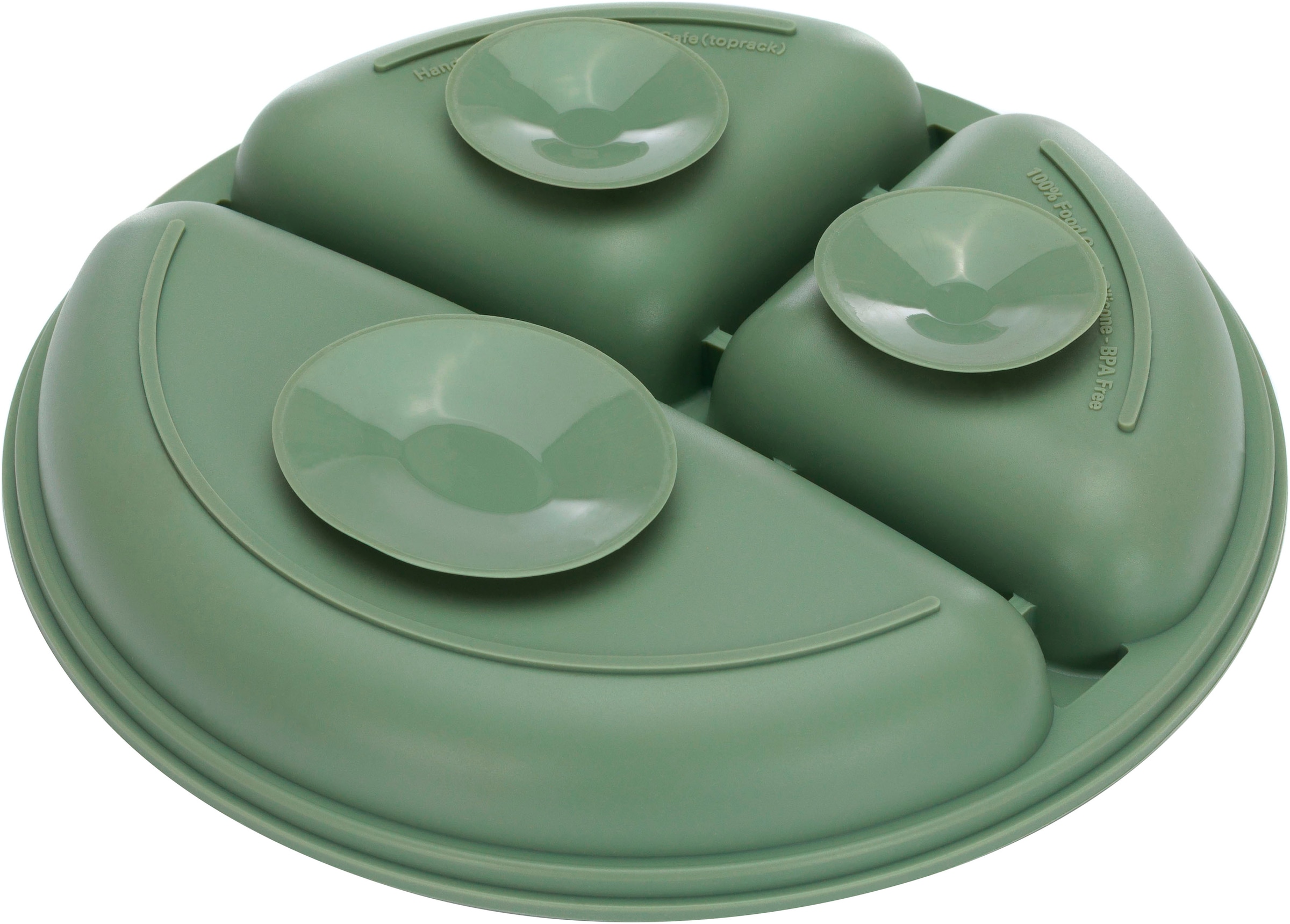 Fillikid Kindergeschirr-Set »Silikonset«, (Set, 4 tlg.), inkluisve Lätzchen