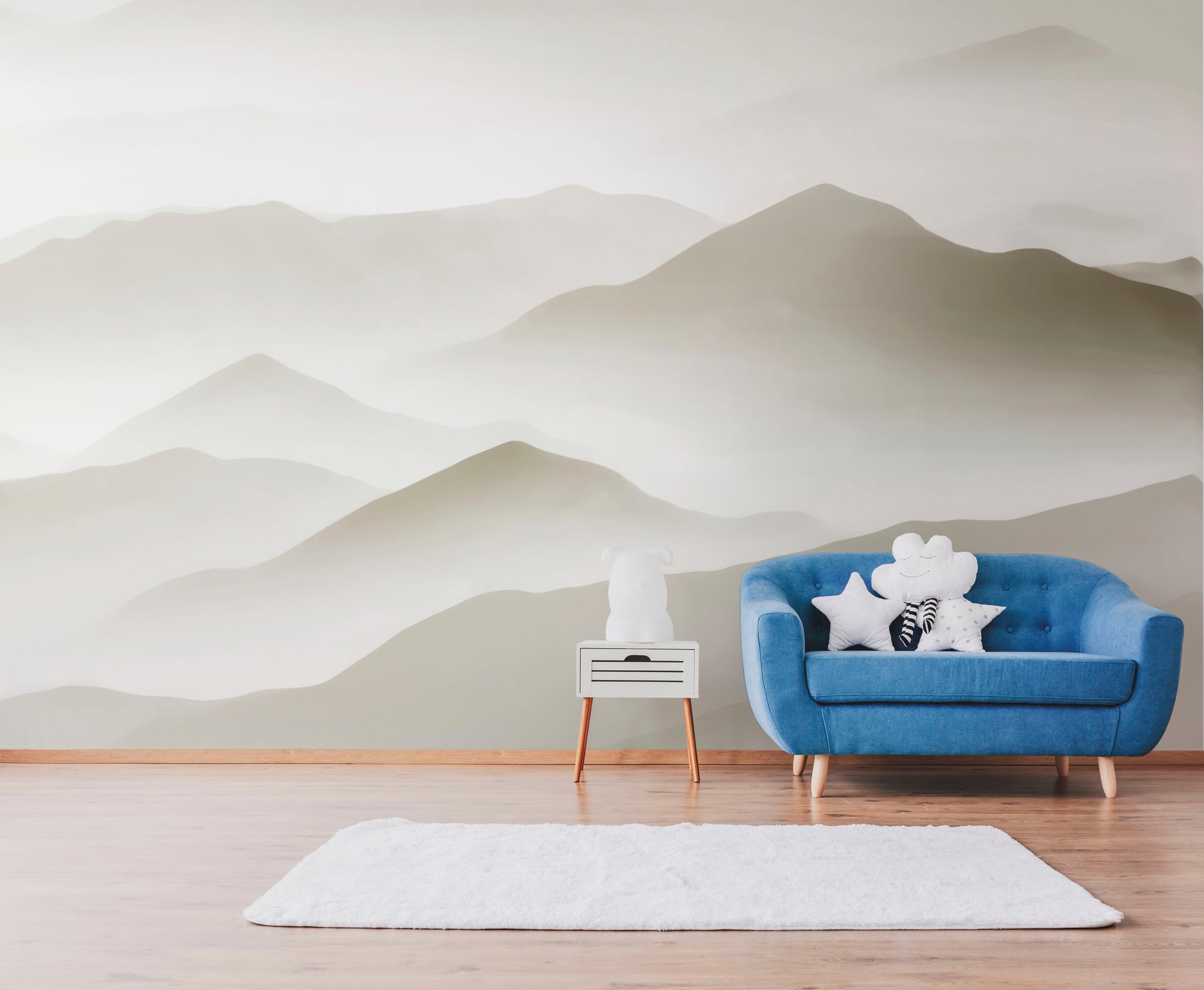 living walls Kindertapete »The Wall«, naturalistisch-natürlich-Motiv, Fototapete Landschaft Tapete Berge Tapeten Kinderzimmer Design Optik
