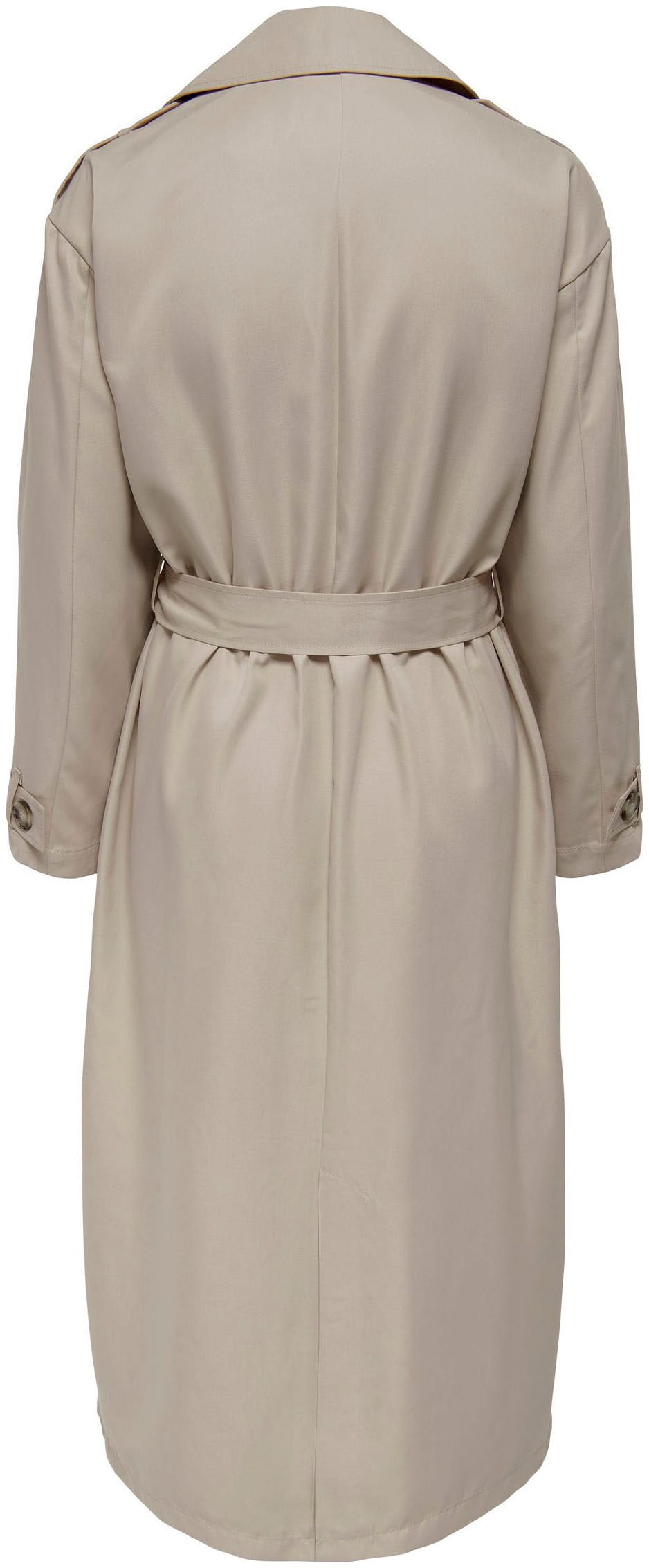 ONLY Trenchcoat »ONLLINE X-LONG TRENCHCOAT OTW NOOS«, mit Bindegürtel an der Taille - 2 Seitentaschen
