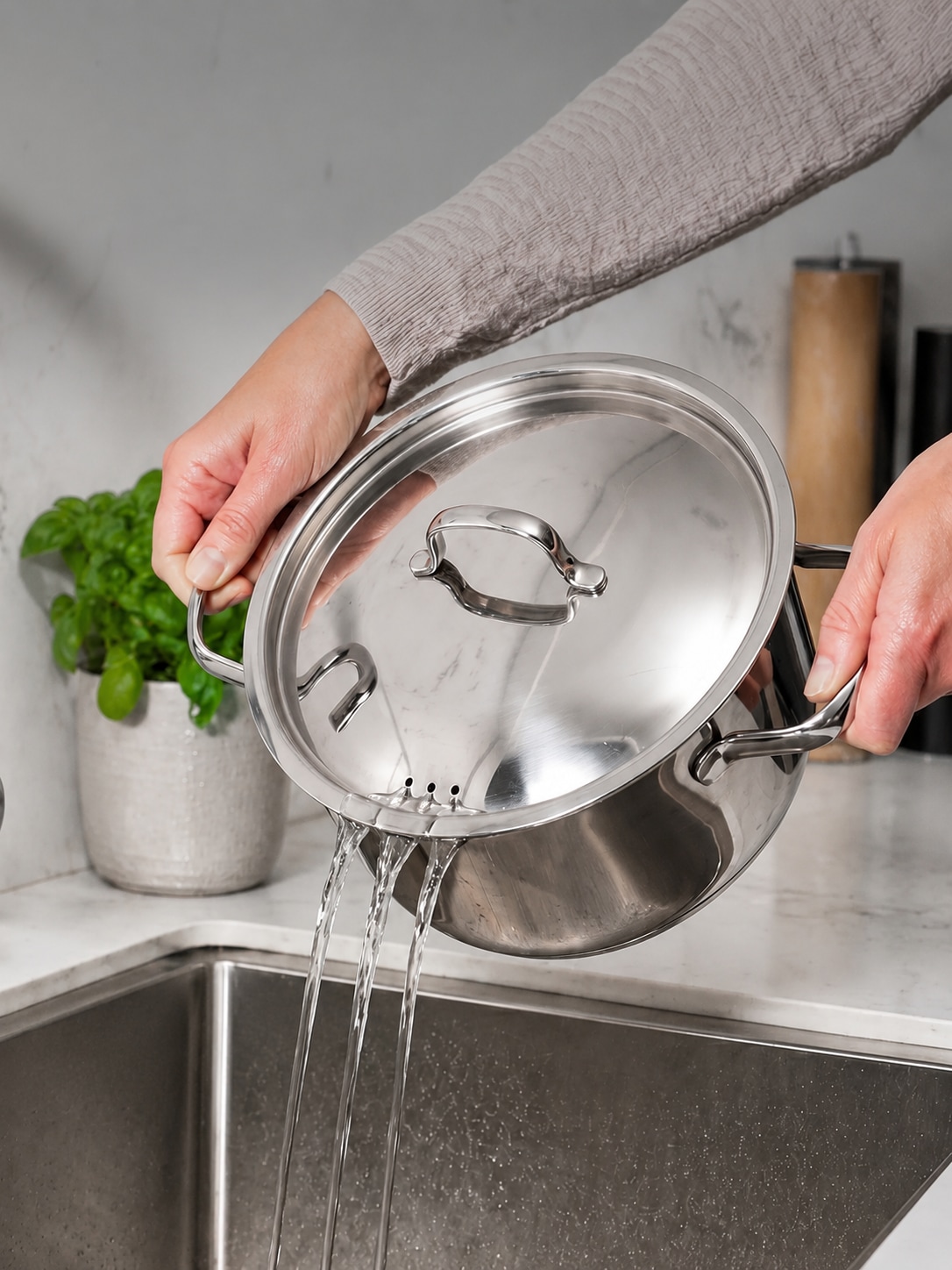 Cosy & Trendy Topf-Set »Cosy & Trendy Start2Cook Daily Kochgeschirr-Set« Set, 4 tlg. Edelstahl