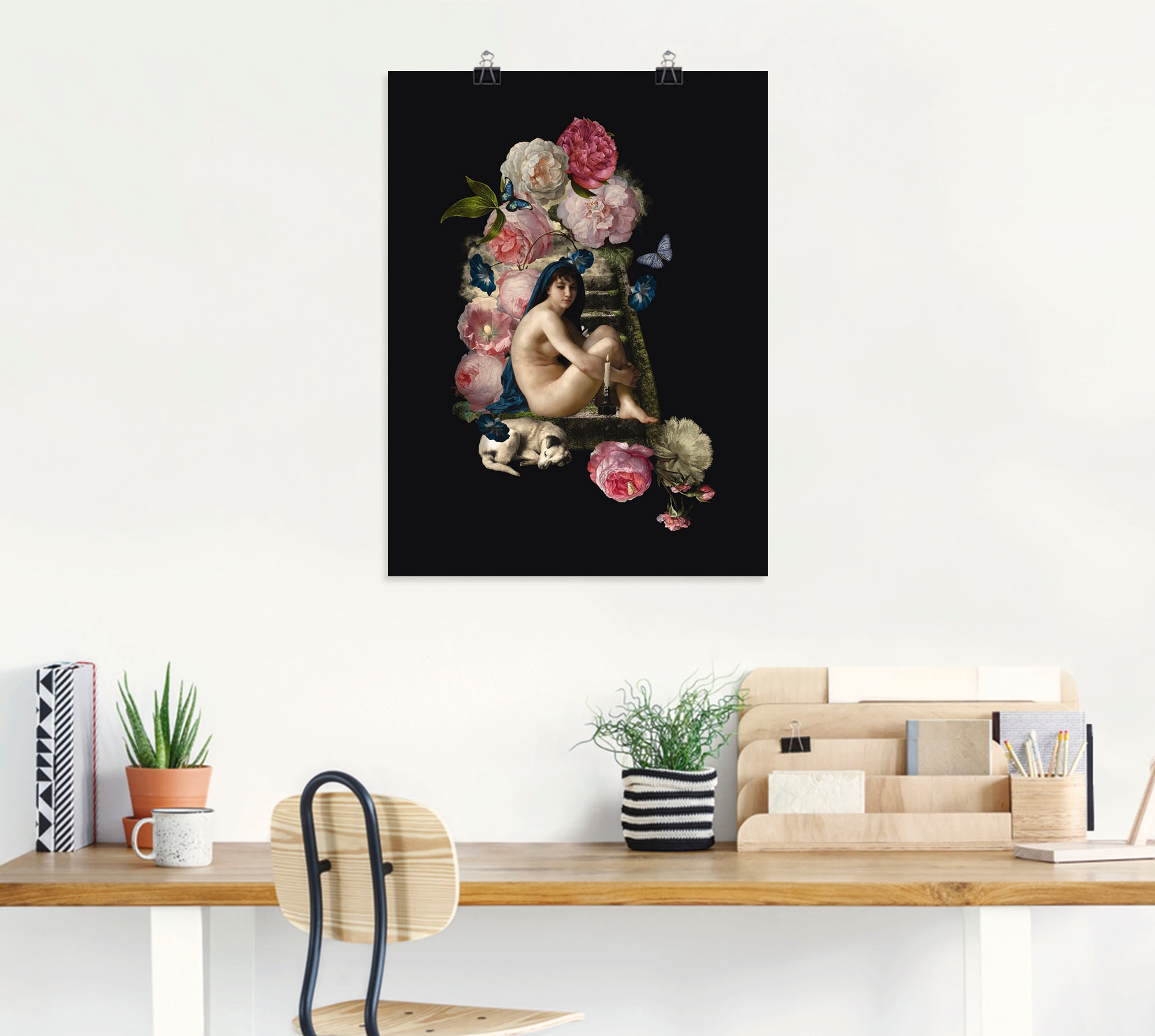 Artland Poster »Nackte Venus mit Hund«, Gottes Bilder, (1 St.), als Alubild, Leinwandbild, Wandaufkleber oder Poster in versch. Größen