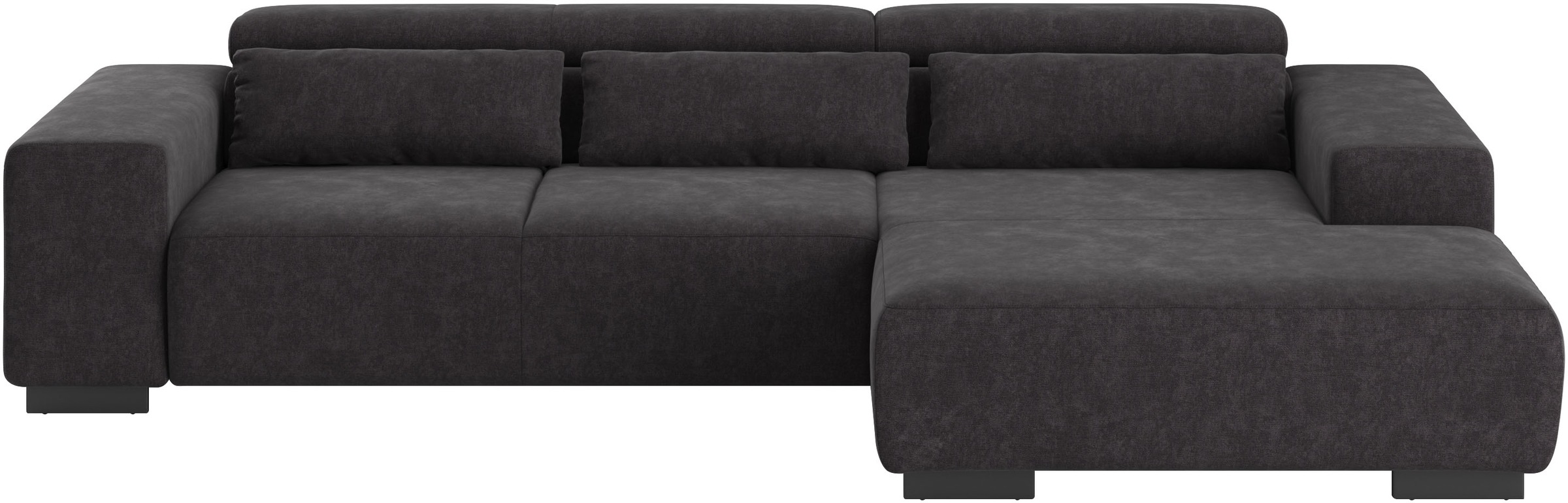 COTTA Ecksofa "Side L-Form, mit Kopfteilverstellung & 3 Nierenkissen" optio günstig online kaufen