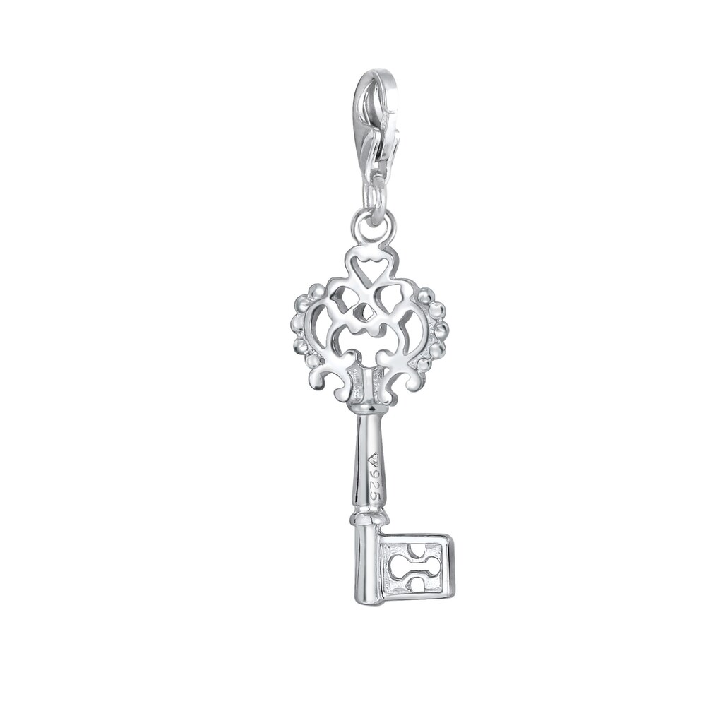 Nenalina Charm-Einhänger »Anhänger Schlüssel Symbol Ornament 925 Silber«