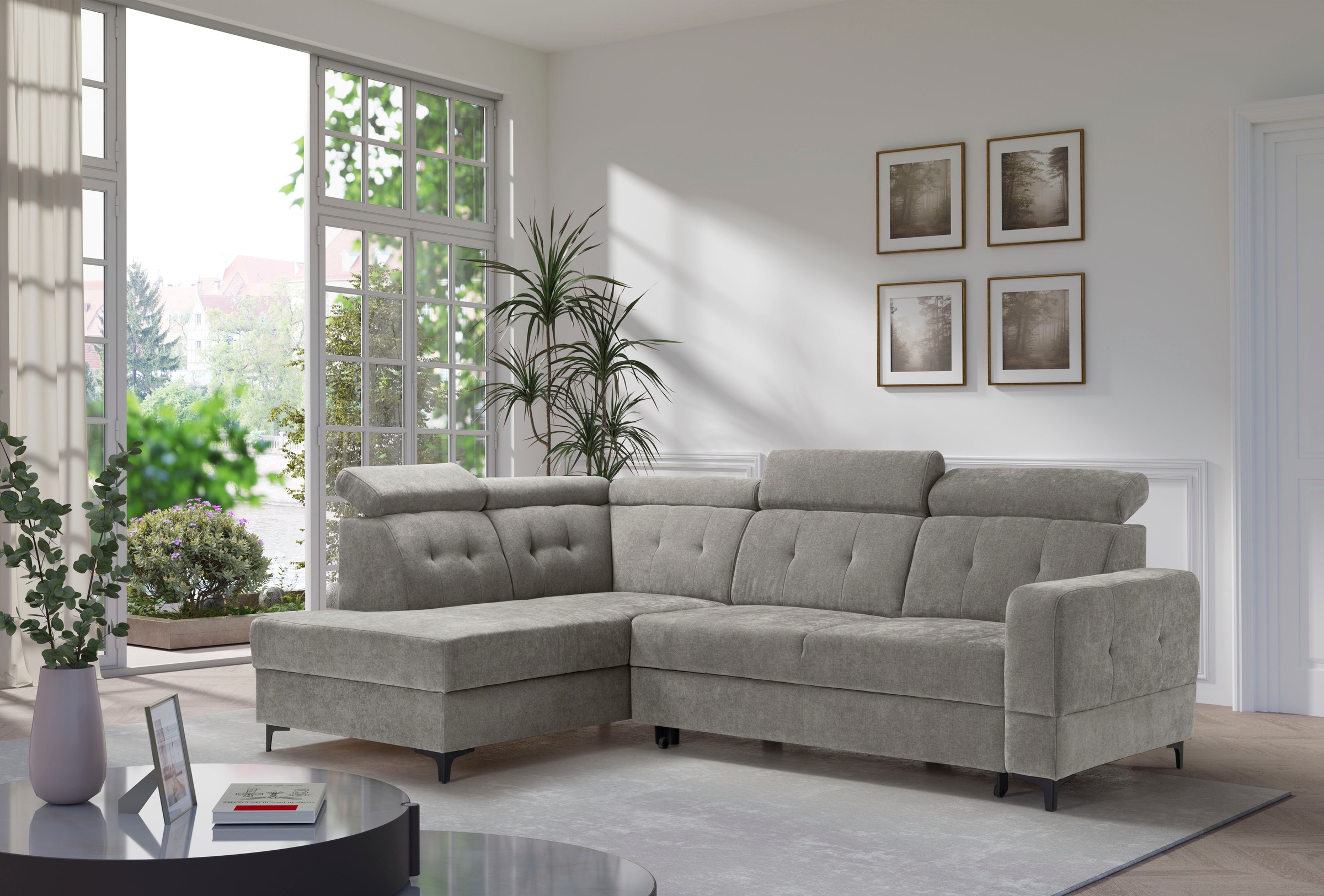 exxpo - sofa fashion Ecksofa »Monte, Kopfteile verstellbar, optional mit Be günstig online kaufen