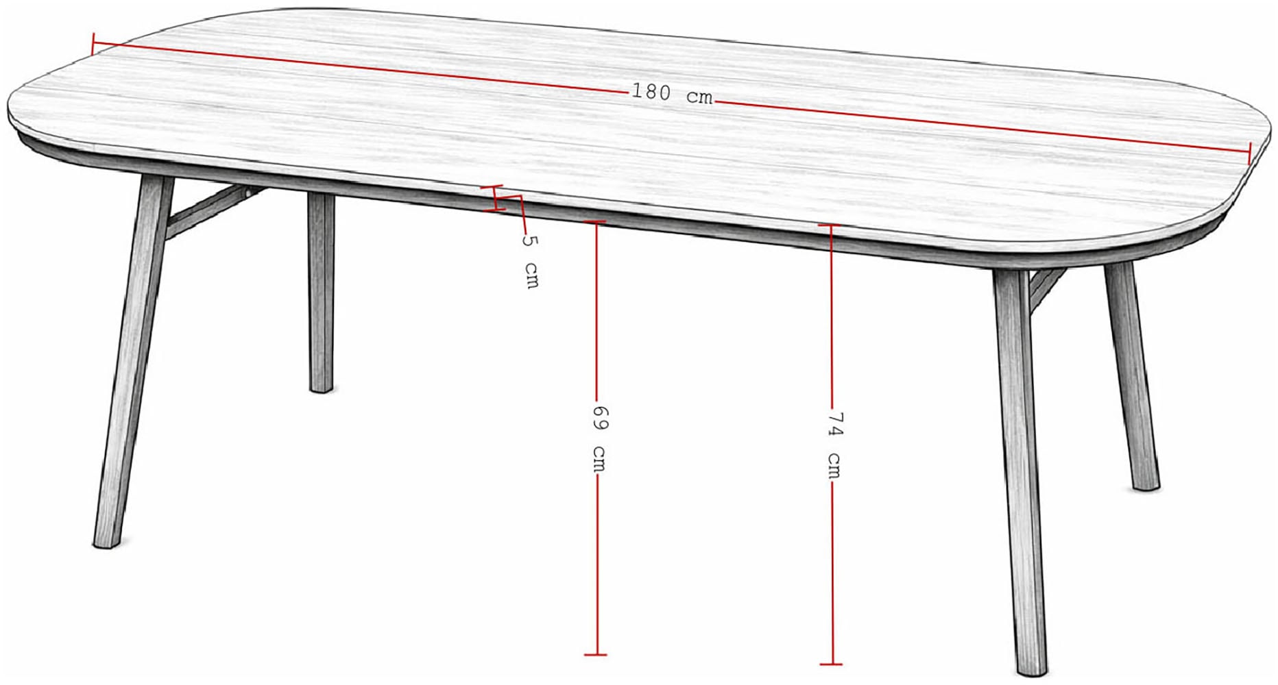 Destiny Garten-Essgruppe »LIMONE SAN MARINO« Set, 5 tlg. Essgruppe 4 Se + Tisch OV 180x90cm anth.