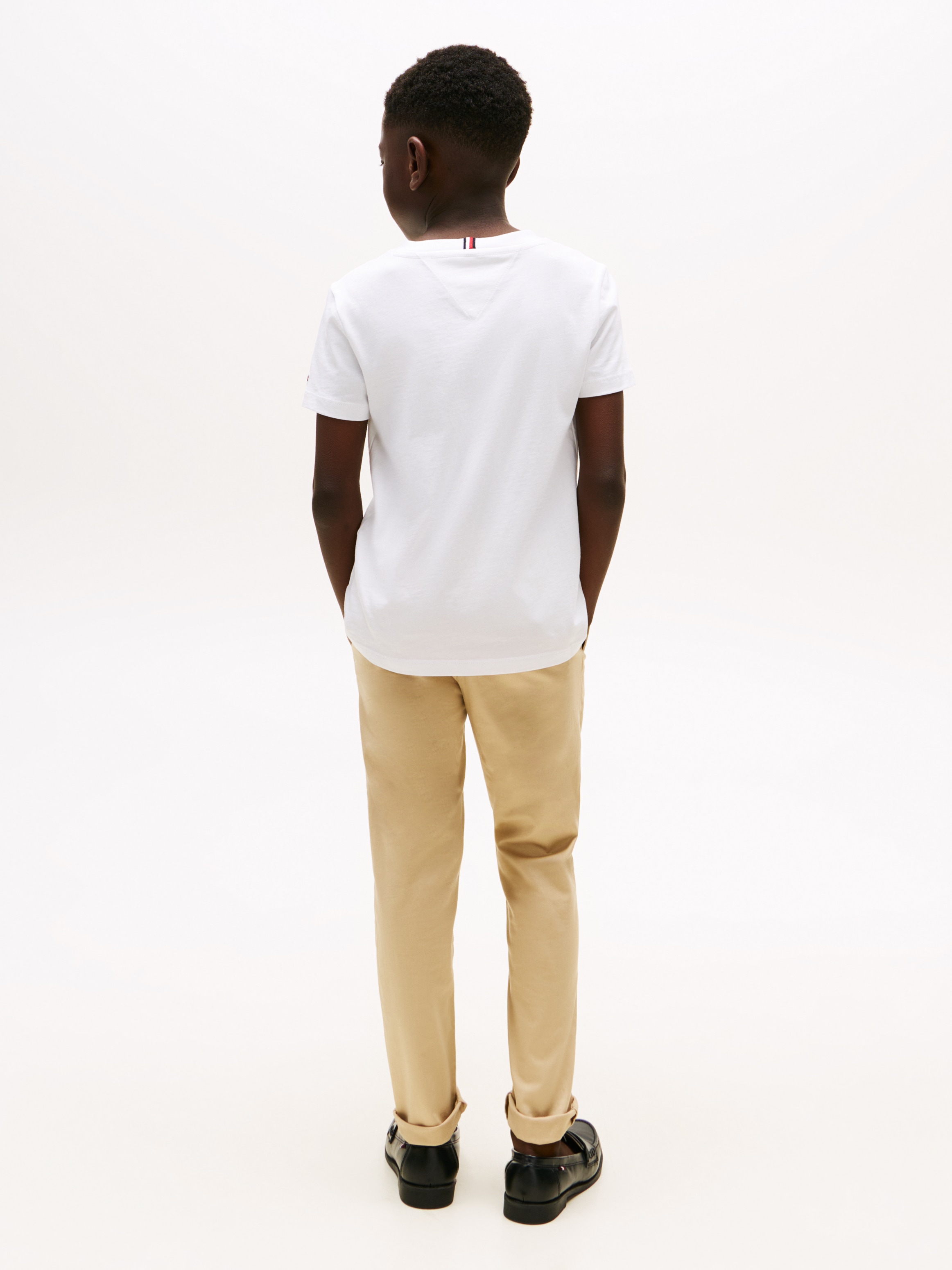 Tommy Hilfiger T-Shirt »TOMMY SCRIPT FLAG PRINT TEE SS«, für Kinder bis 16 Jahre, mit Logo-Print