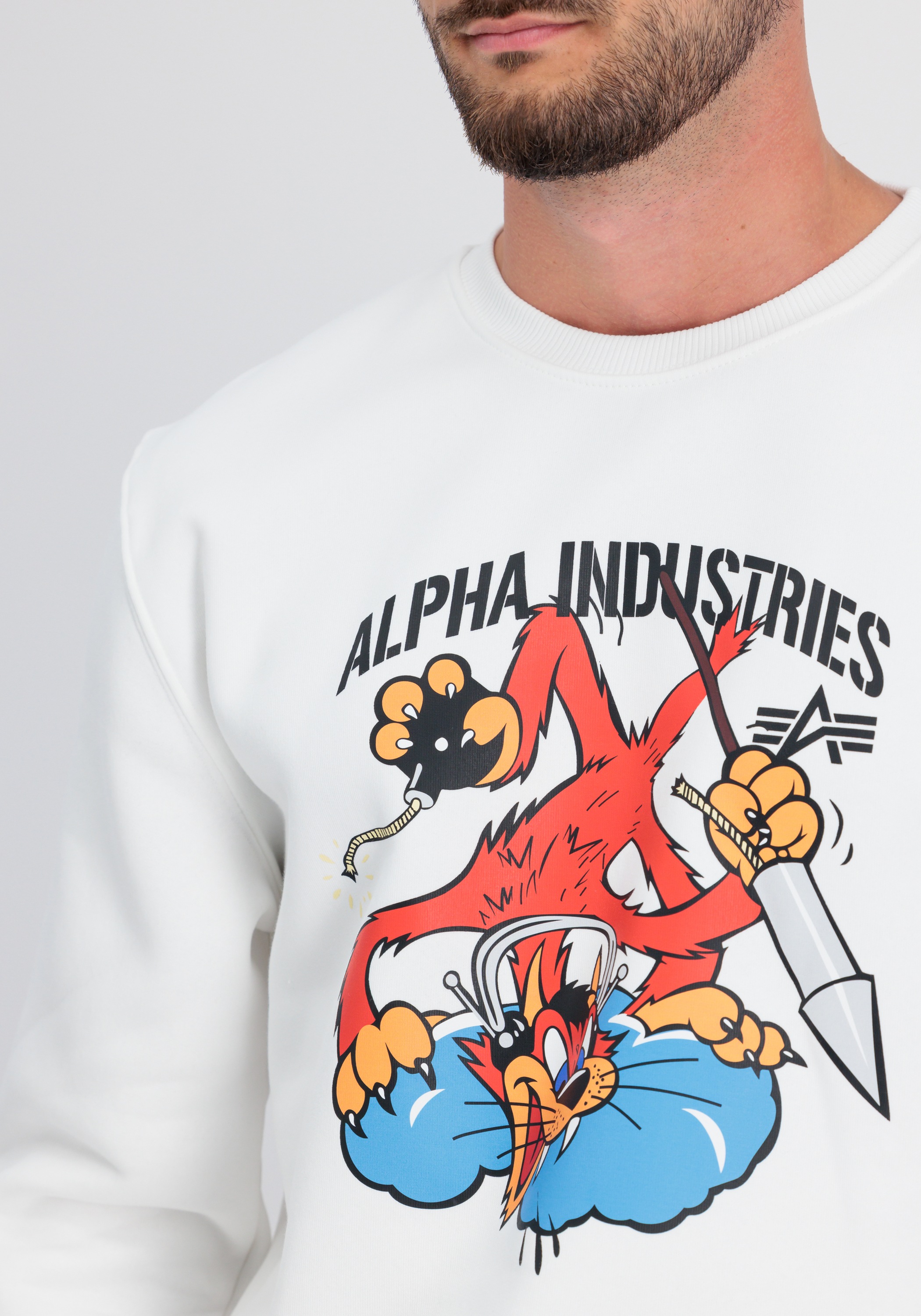 Alpha Industries Sweater »Alpha Industries Men - Sweatshirts Fighter Squadron Sweater«