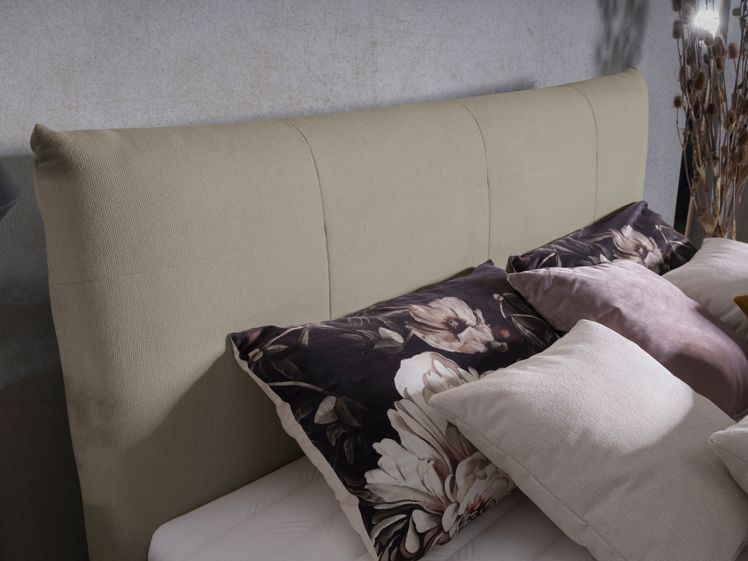 alina Boxspringbett »Luga«, 188 cm breit, inkl. Matratze und Komfortschaum-Topper