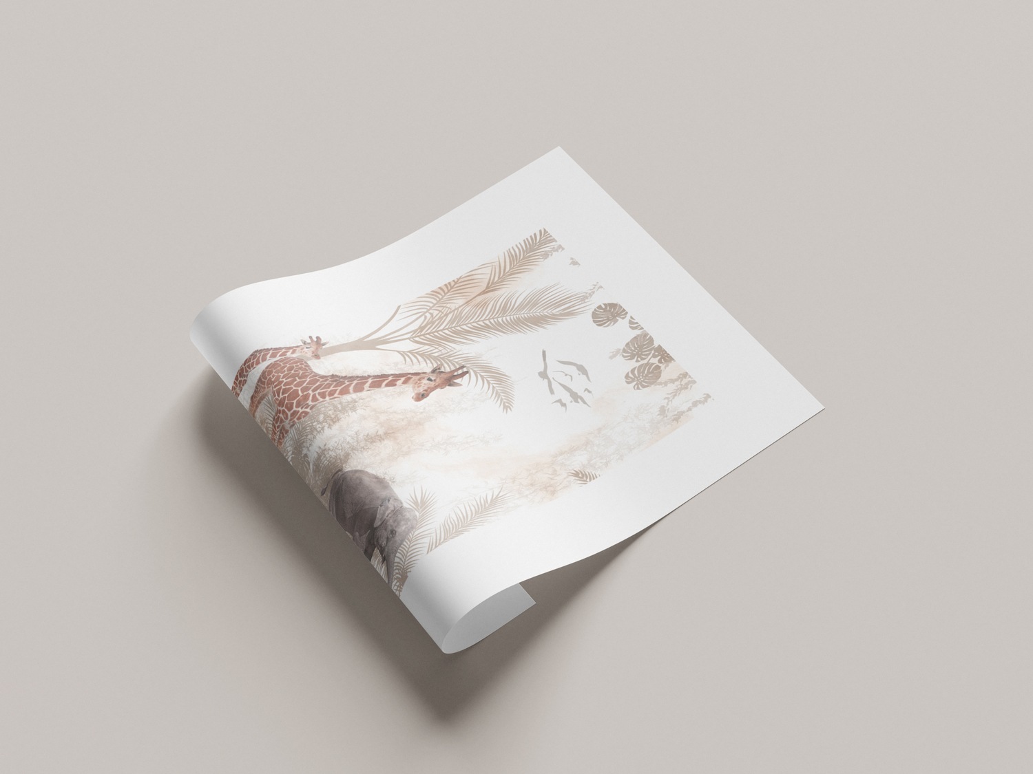 Lüttenhütt Poster »Tiere im Dschungel«, (1 St.), HD Premium Druck