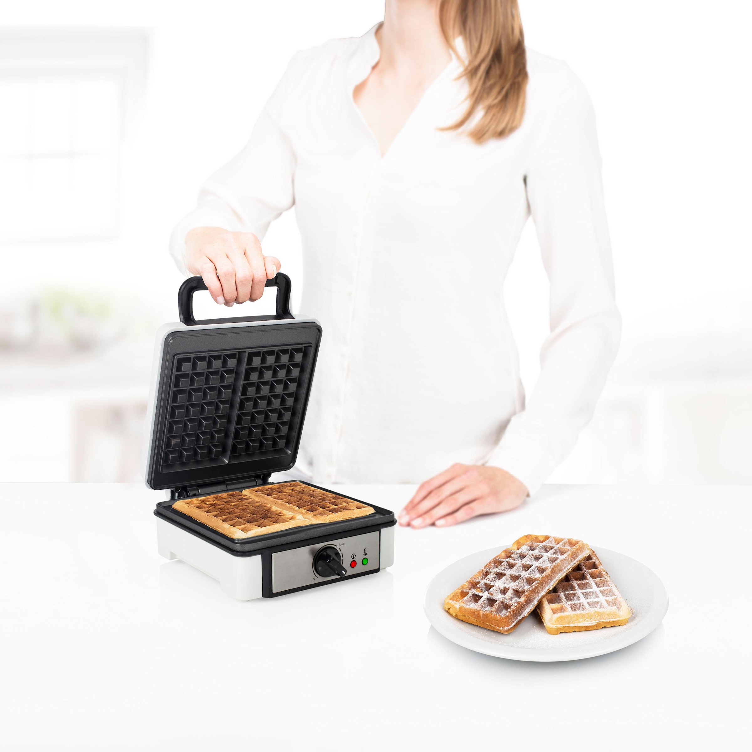 PRINCESS Waffeleisen »132397«, 1200 W, mit Antihaftbeschichtung/ 2 Belgische Waffeln gleichzeitig