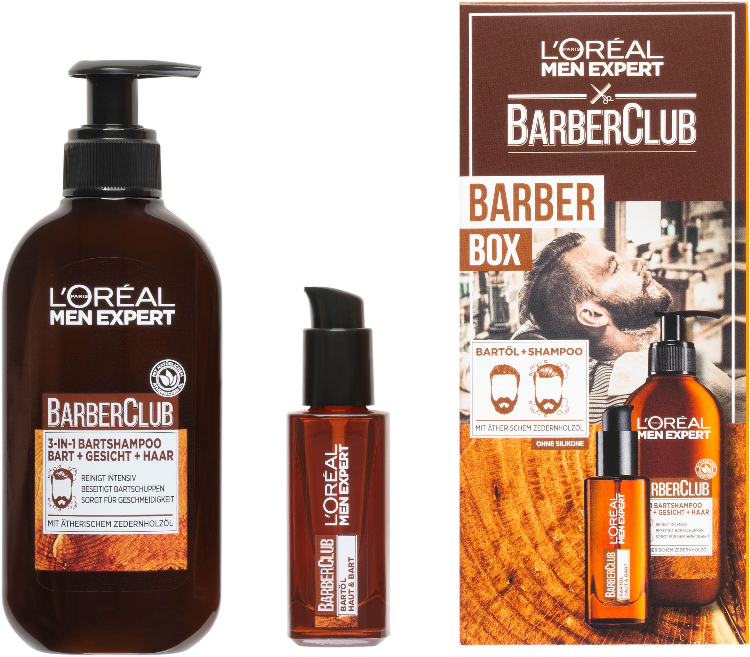 Bild von L'ORÉAL PARIS MEN EXPERT Gesichtsöl »L'Oréal Men Expert Bartpflege Set mit Bartöl«, besonders für das Gesicht geeignet