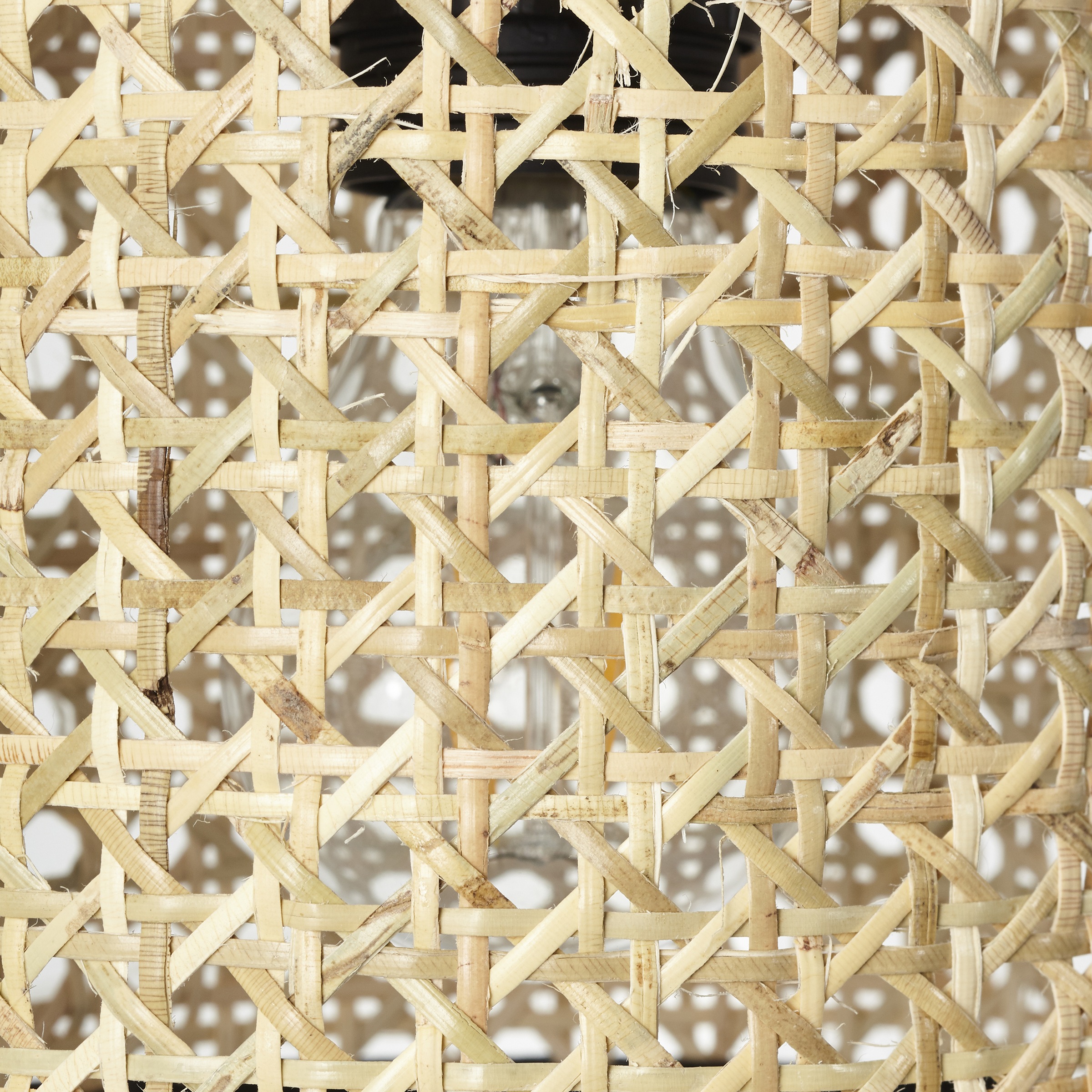Brilliant Wandleuchte »WILEY«, 1 flammig, Leuchtmittel E27 | ohne Leuchtmittel, 25 cm Höhe, 29 cm Ausladung, E27, Metall/Rattan, holz hell/schwarz