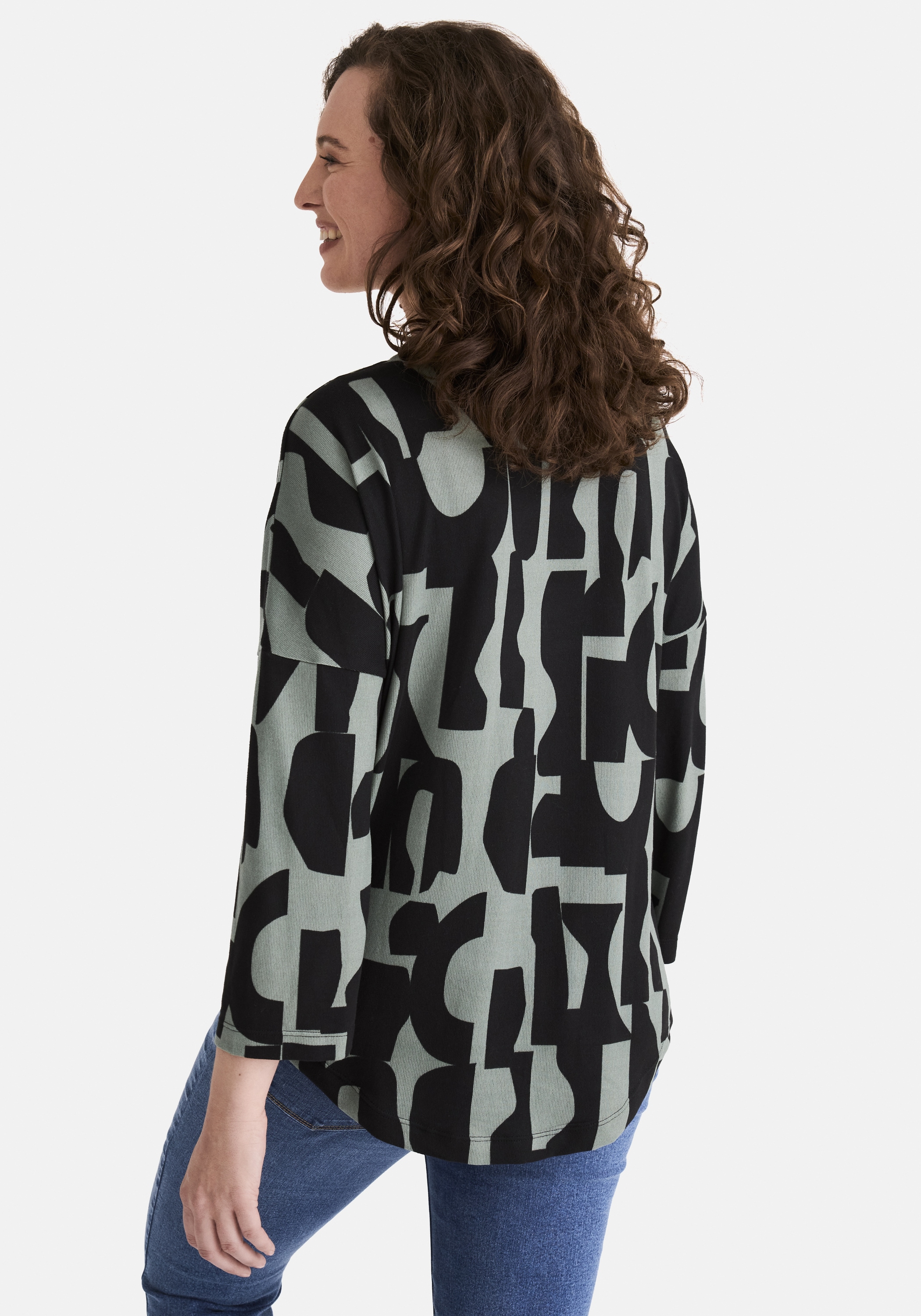 STOOKER WOMEN 3/4-Arm-Shirt »CARLY T-Shirt 3/4-Arm«, Loose Fit Shirt Rundhals 3/4 Arm für Damen