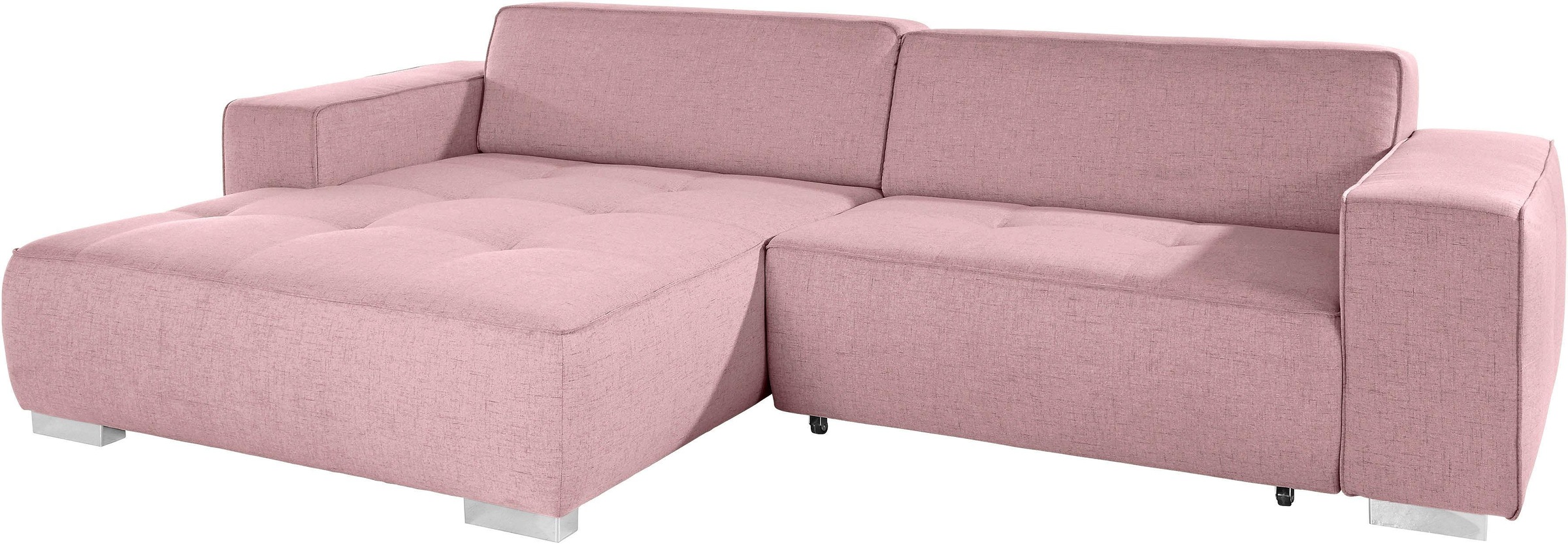 Home affaire Ecksofa »Sapporo L-Form« wahlweise Bettfunktion oder Sitztiefe günstig online kaufen