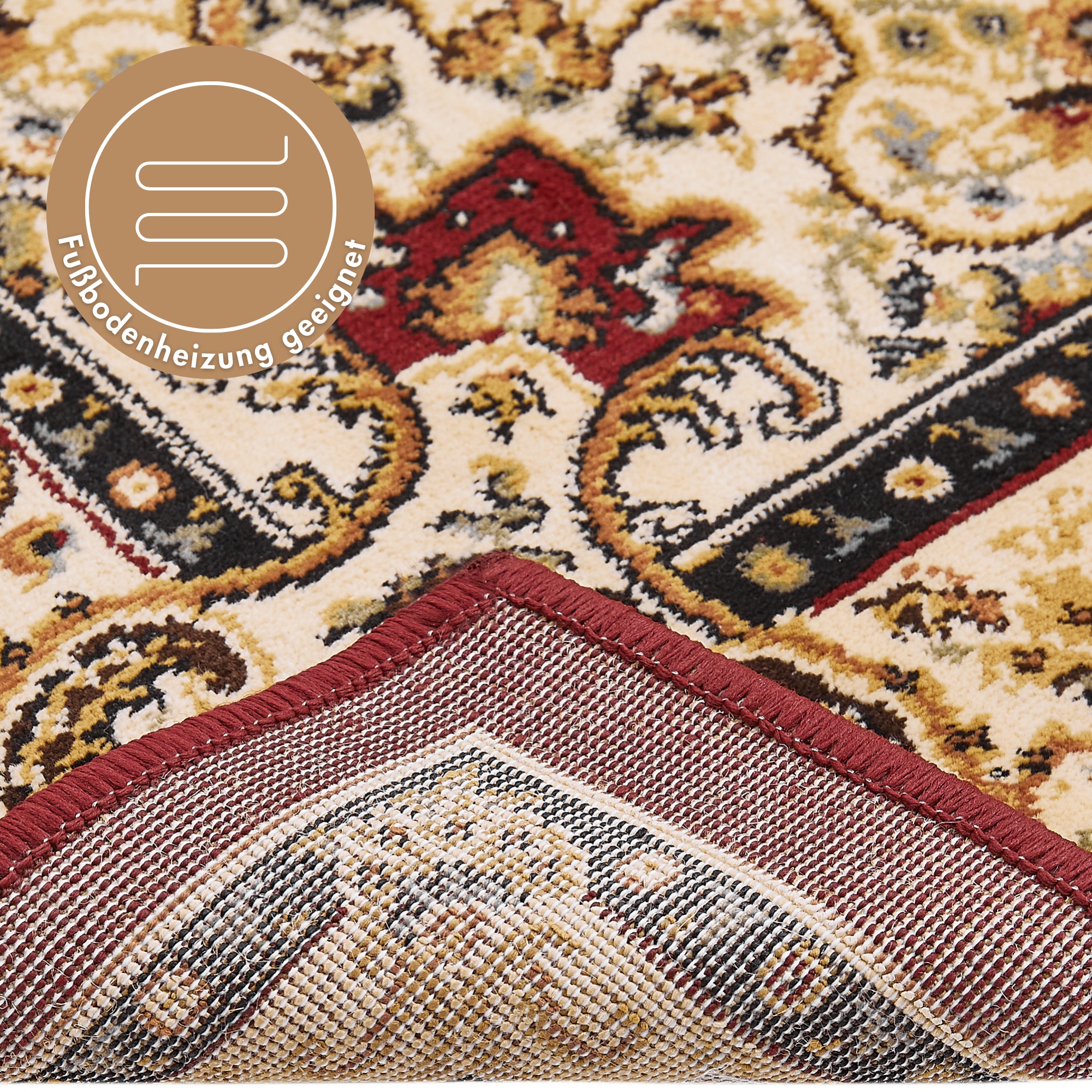 LUXOR living Teppich »Kendra«, rechteckig, 9 mm Höhe, Orient-Optik, Wohnzimmer