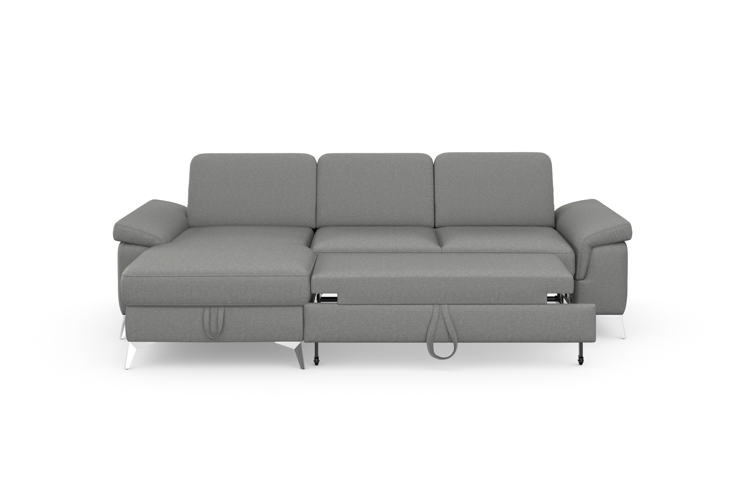 sit&more Ecksofa »Padua L-Form«, inklusive Sitztiefenverstellung, Armteilfunktion und Federkern