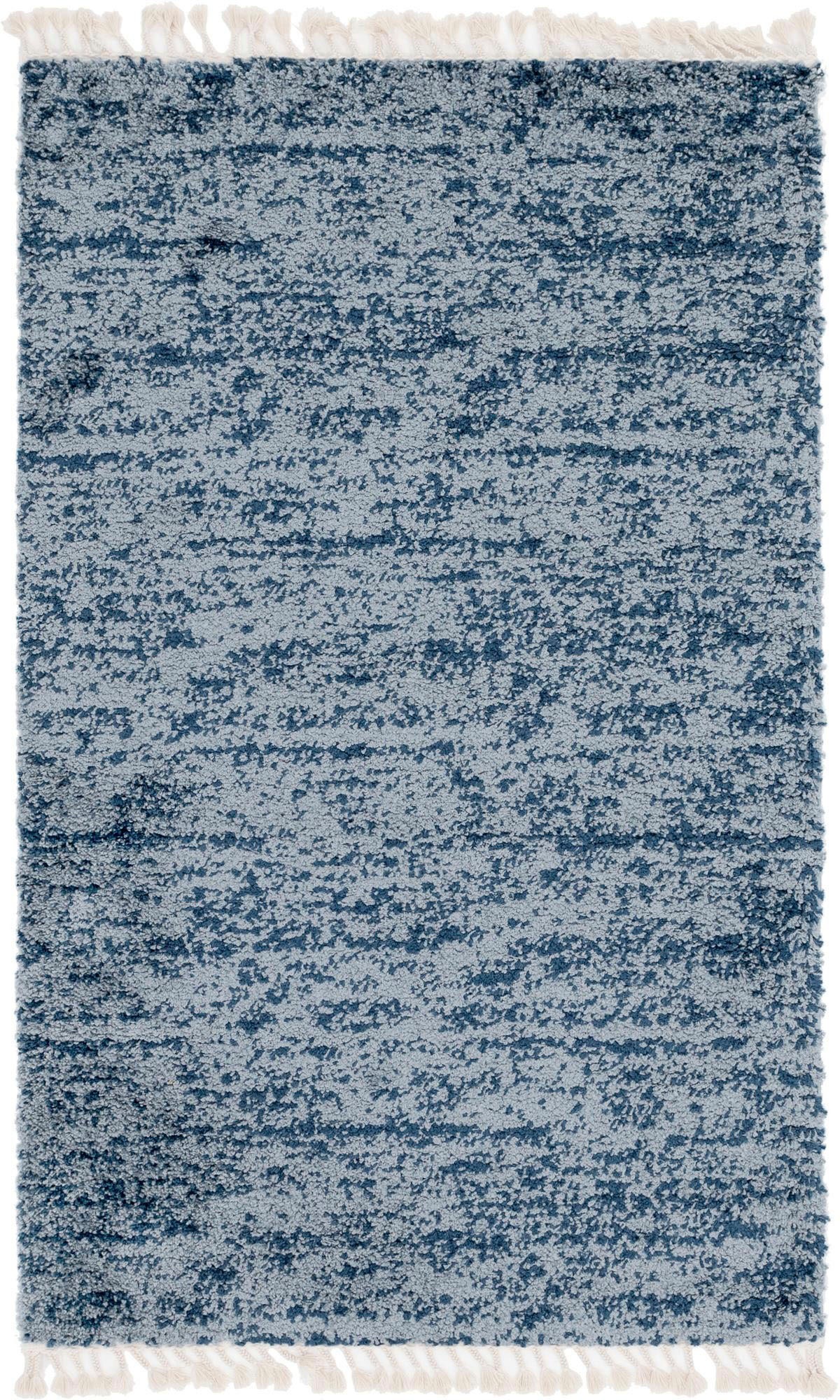 Myflair Möbel & Accessoires Hochflor-Teppich »Top Shag, LAGERRÄUMUNG!«, rechteckig, 32 mm Höhe, gewebt, melierte Optik, weich & kuschelig, mit Fransen