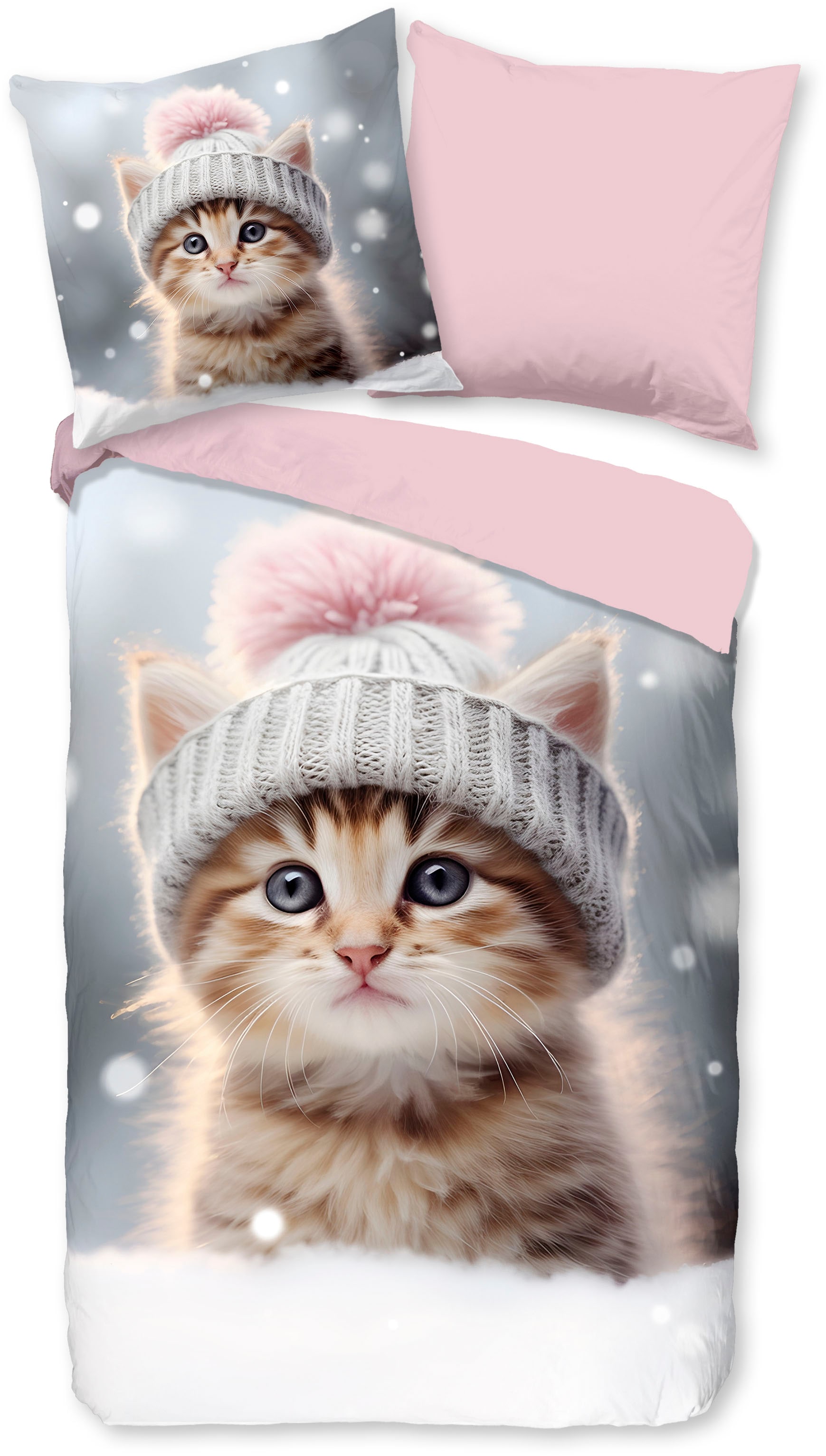 good morning Kinderbettwäsche »Patt«, Flanell, Biber, 135x200, Warm, Wende, günstig online kaufen