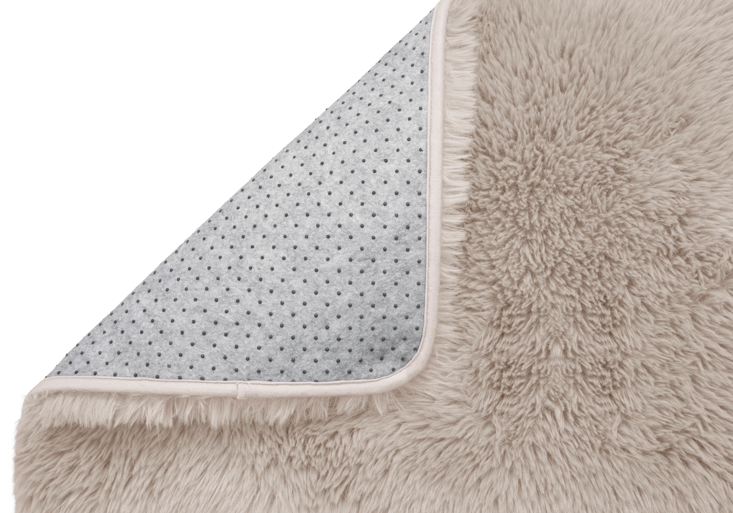 my home Hochflor-Teppich »Silky, besonders weich und kuschelig, sehr dichte Qualität«, rechteckig, 33 mm Höhe, rutschhemmend beschichtet, waschbar, uni, Wohnzimmer, Schlafzimmer
