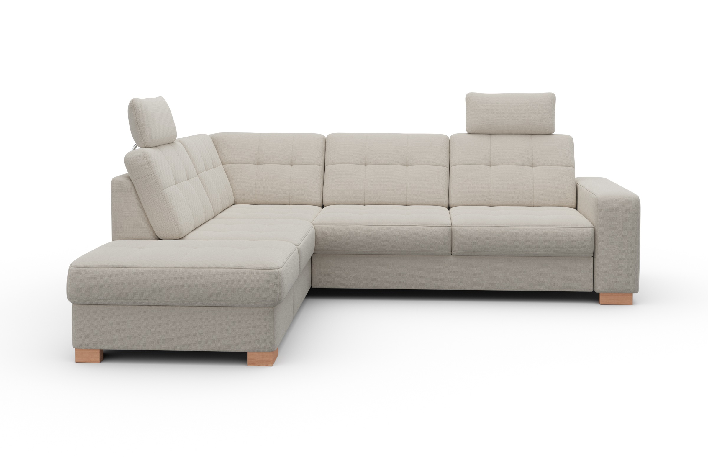 sit&more Ecksofa »Quincy L-Form«, wahlweise mit Bettfunktion und Bettkasten