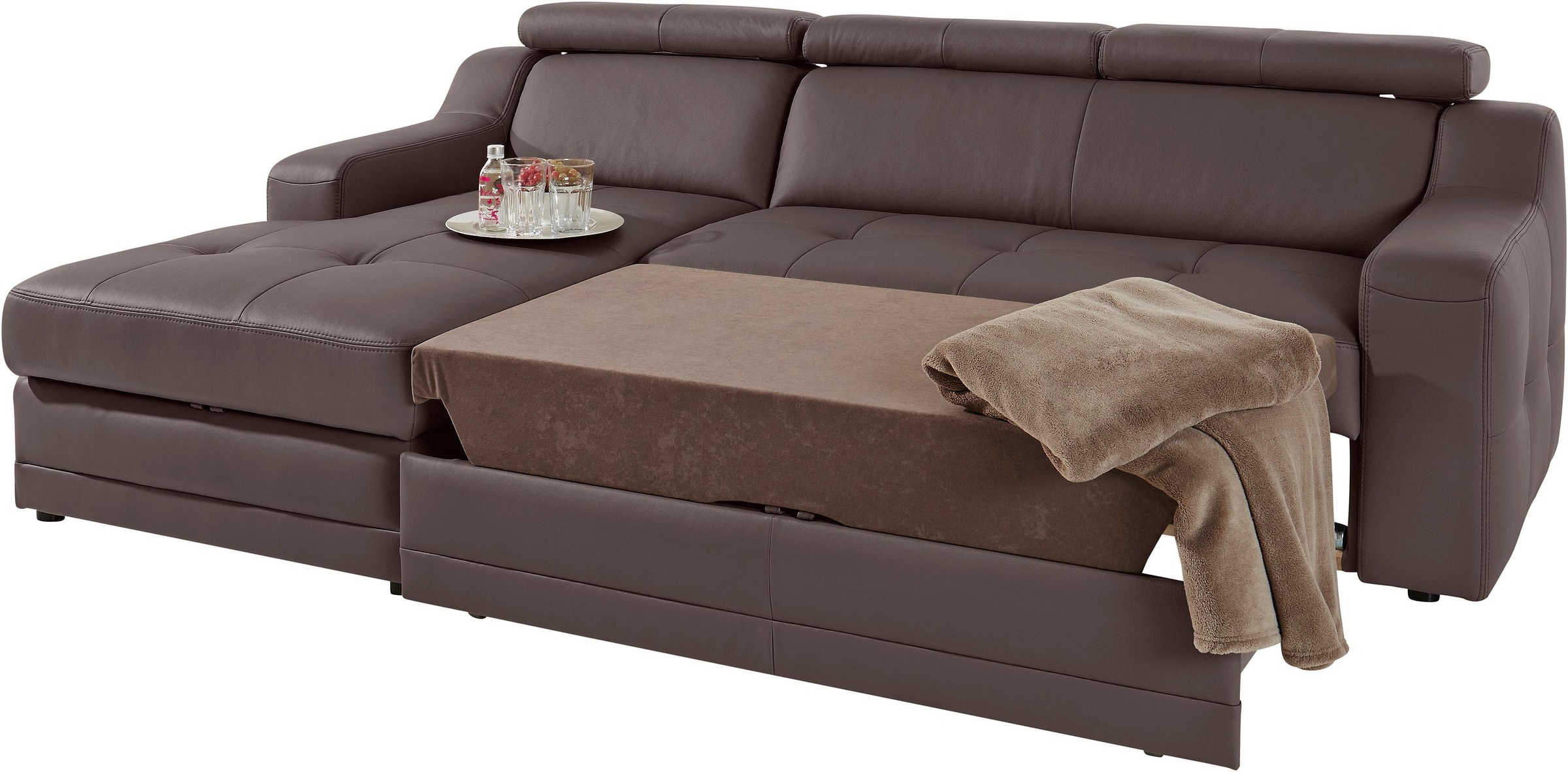 exxpo - sofa fashion Ecksofa »Lotos, bequem und funktionell, Federkern, Bre günstig online kaufen